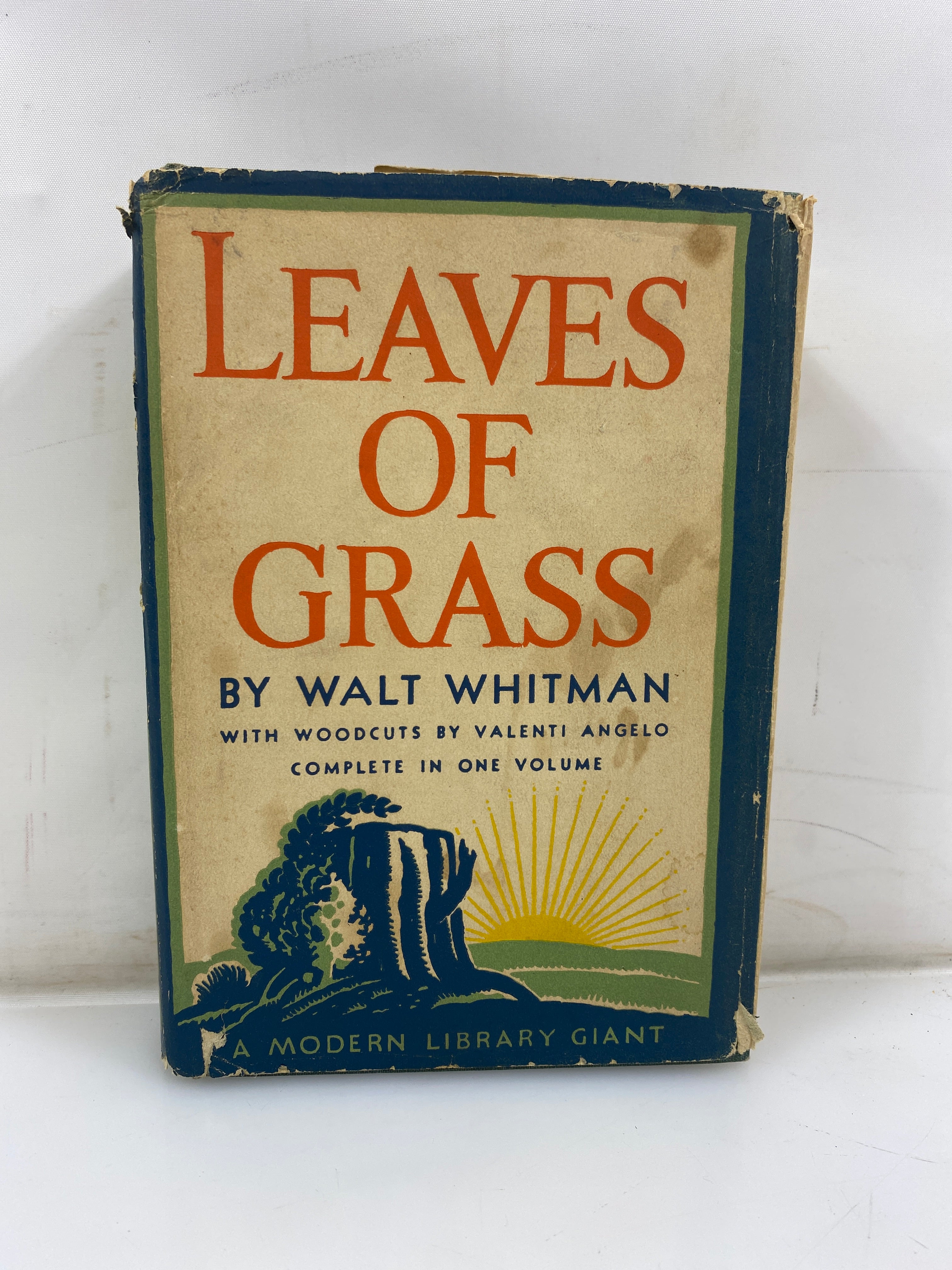 Leaves of Grass by Walt Whitman Modern Library HCDJ