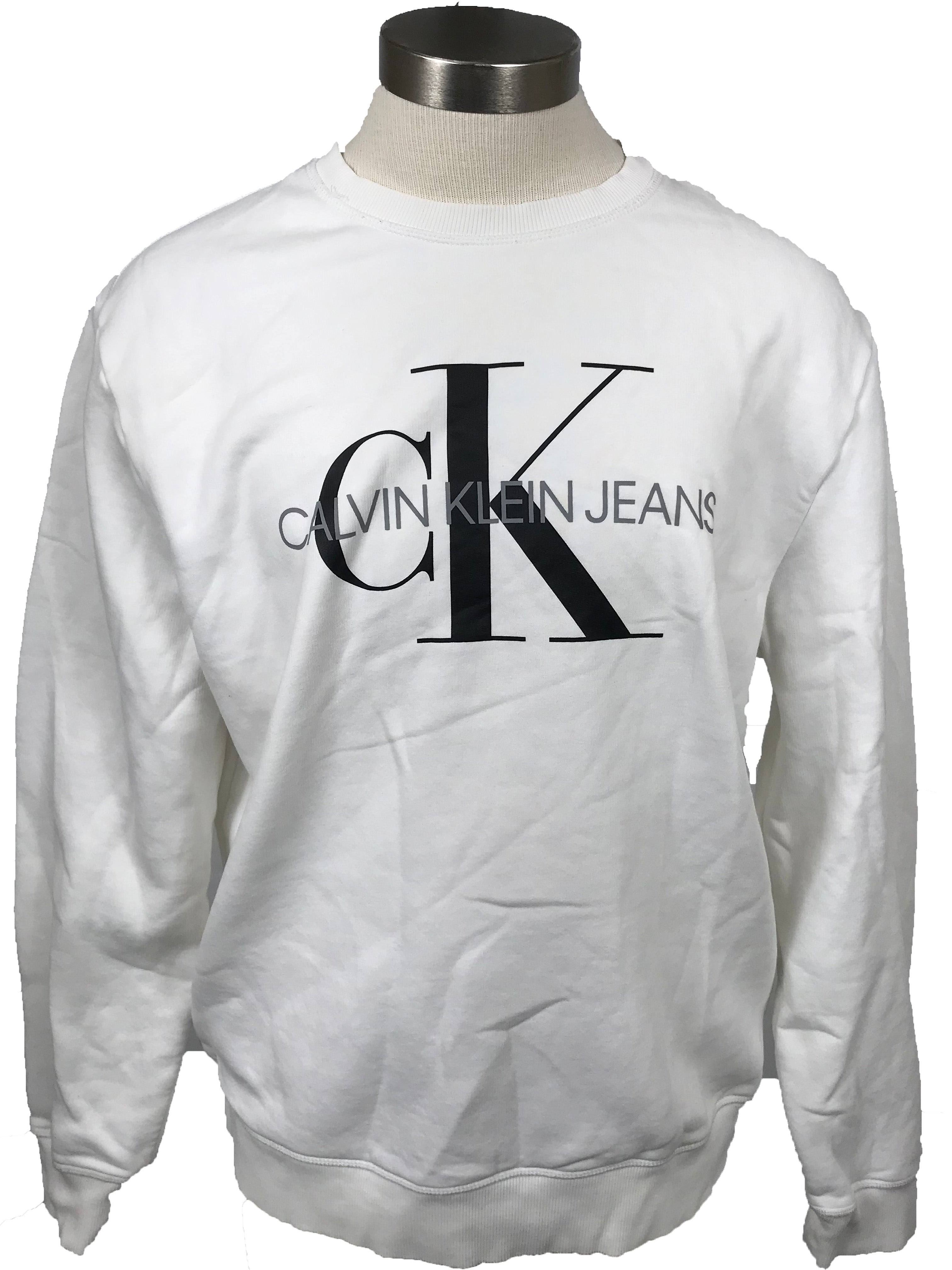 Calvin Klein Jeans White Sweatshirt Men's Size XL