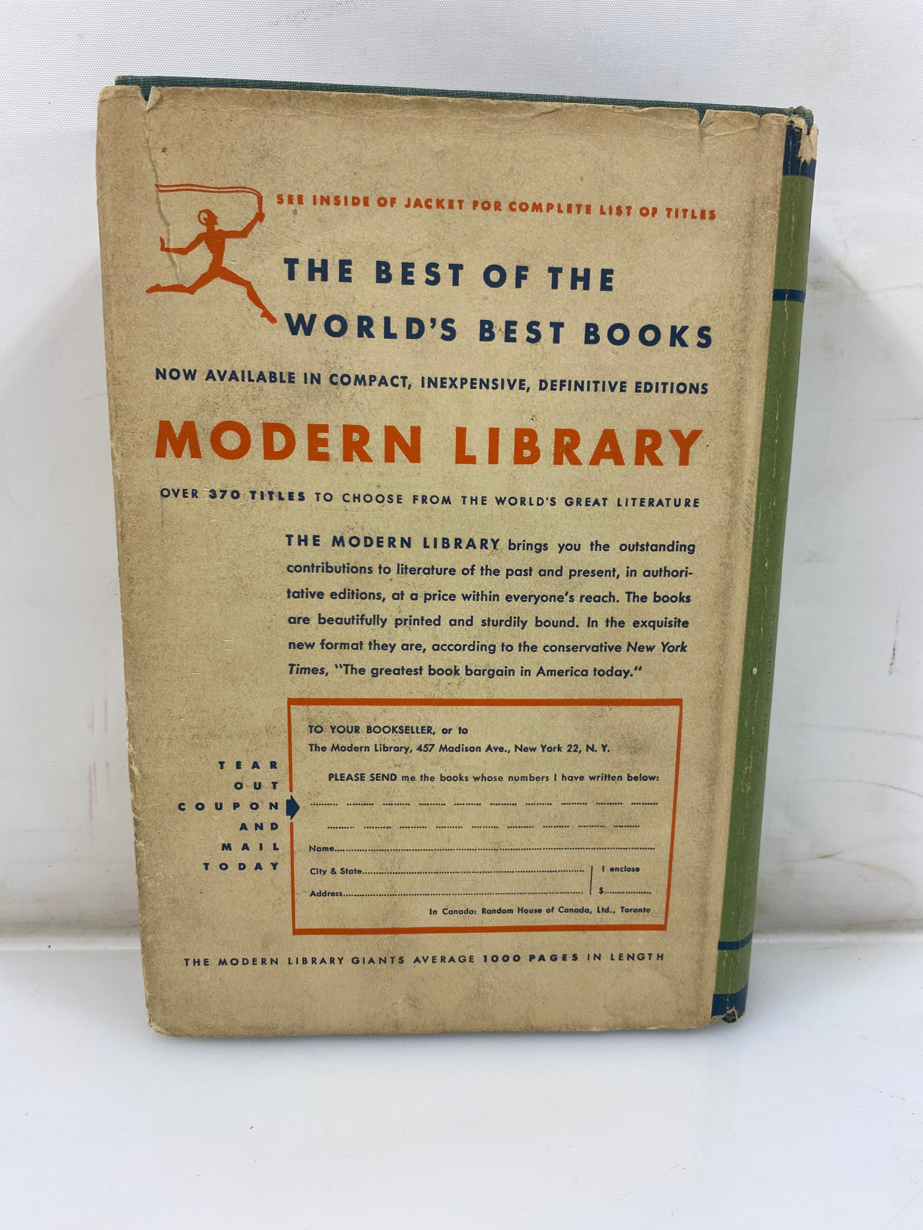 Leaves of Grass by Walt Whitman Modern Library HCDJ