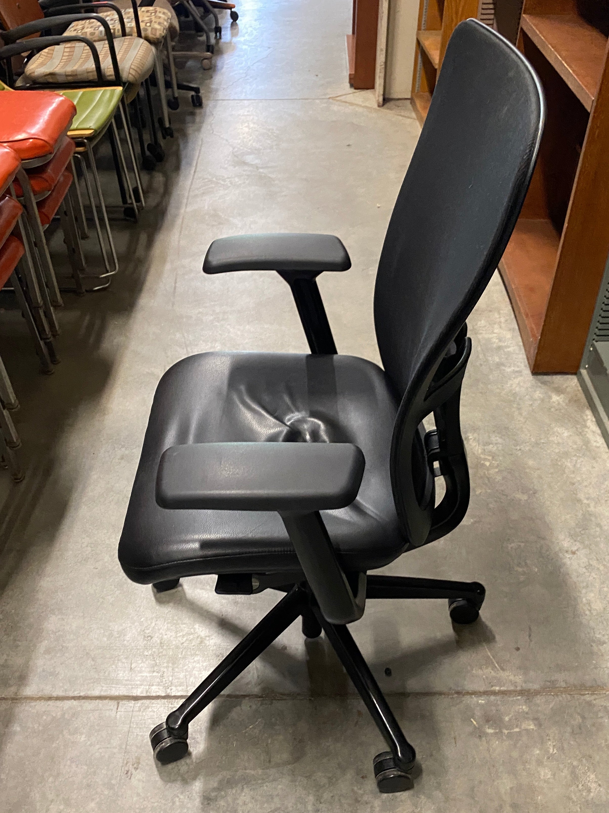 Haworth #060308 Black Adjustable Office Chair