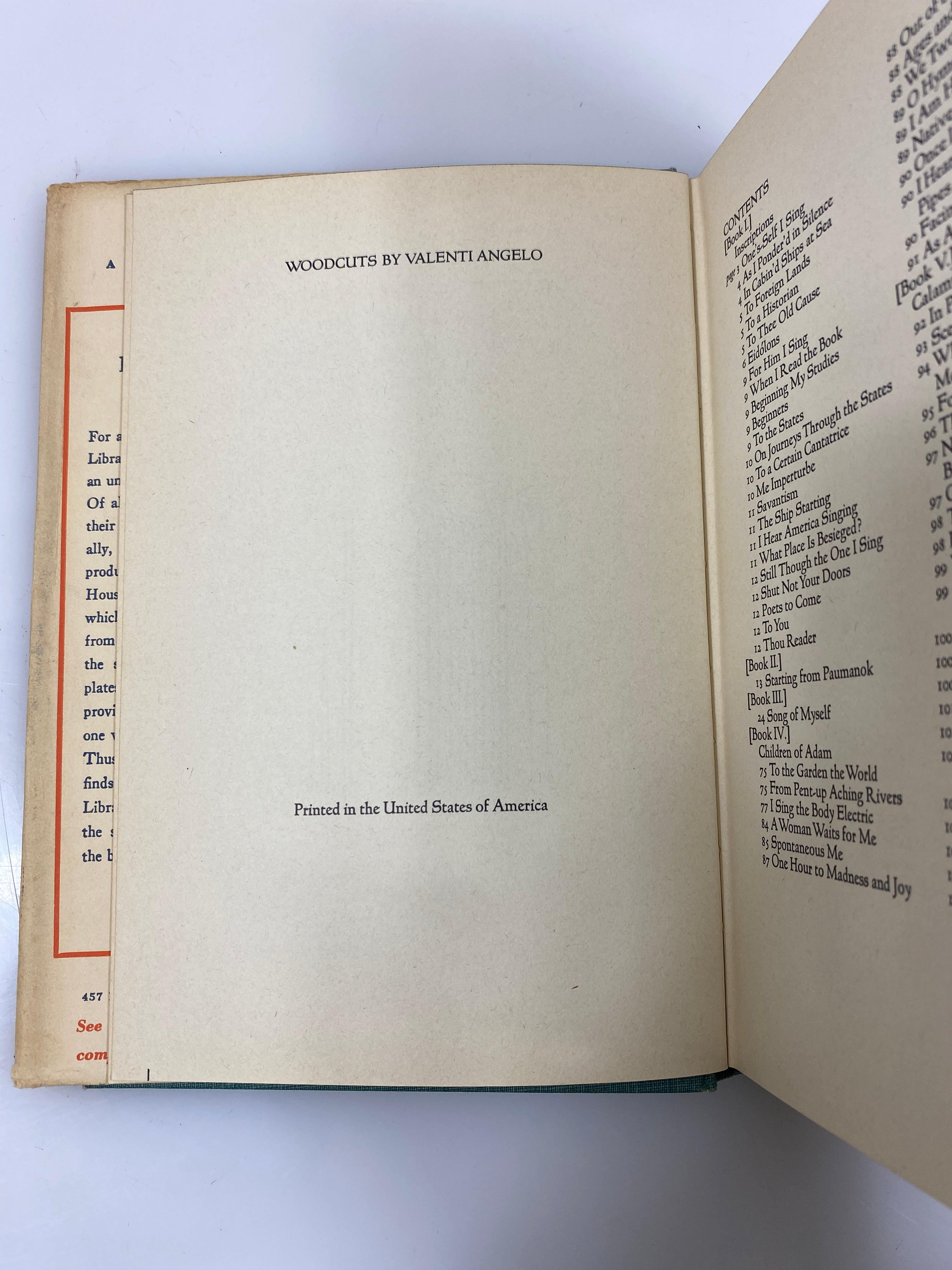 Leaves of Grass by Walt Whitman Modern Library HCDJ