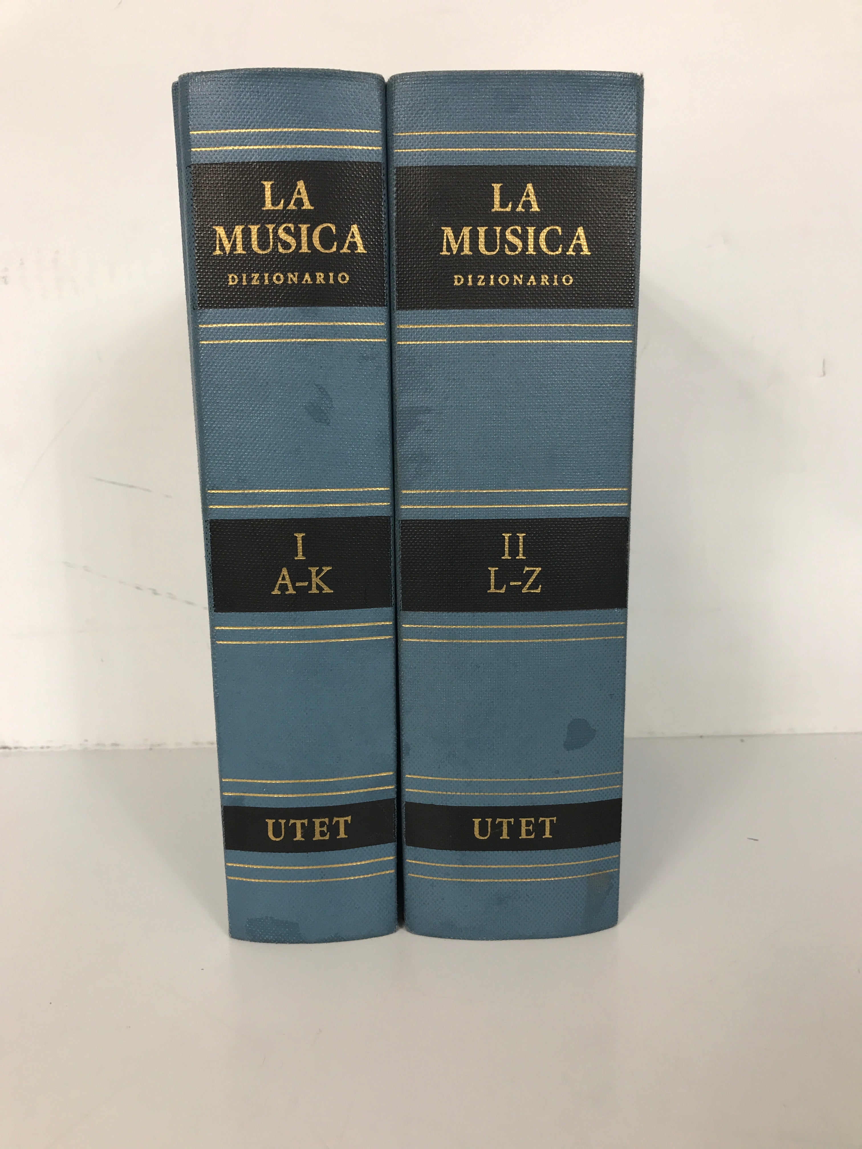 2 Vol: La Musica Dizionario Music Dictionary in Italian by Gatti & Basso 1978 HC