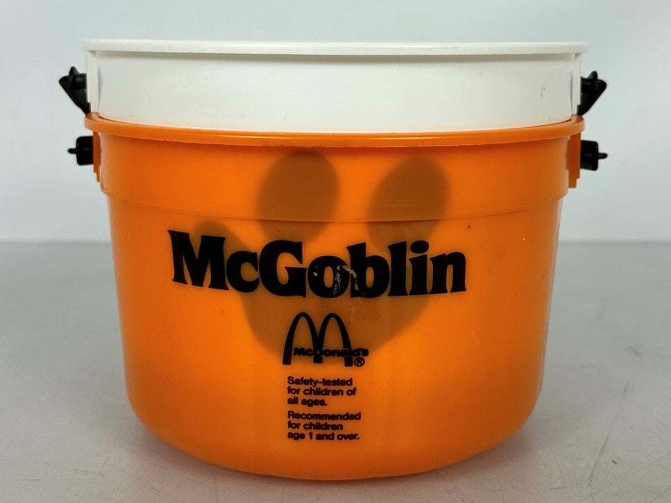 Vintage McDonald's Halloween Happy Meal Bucket McGoblin & Ghost Set