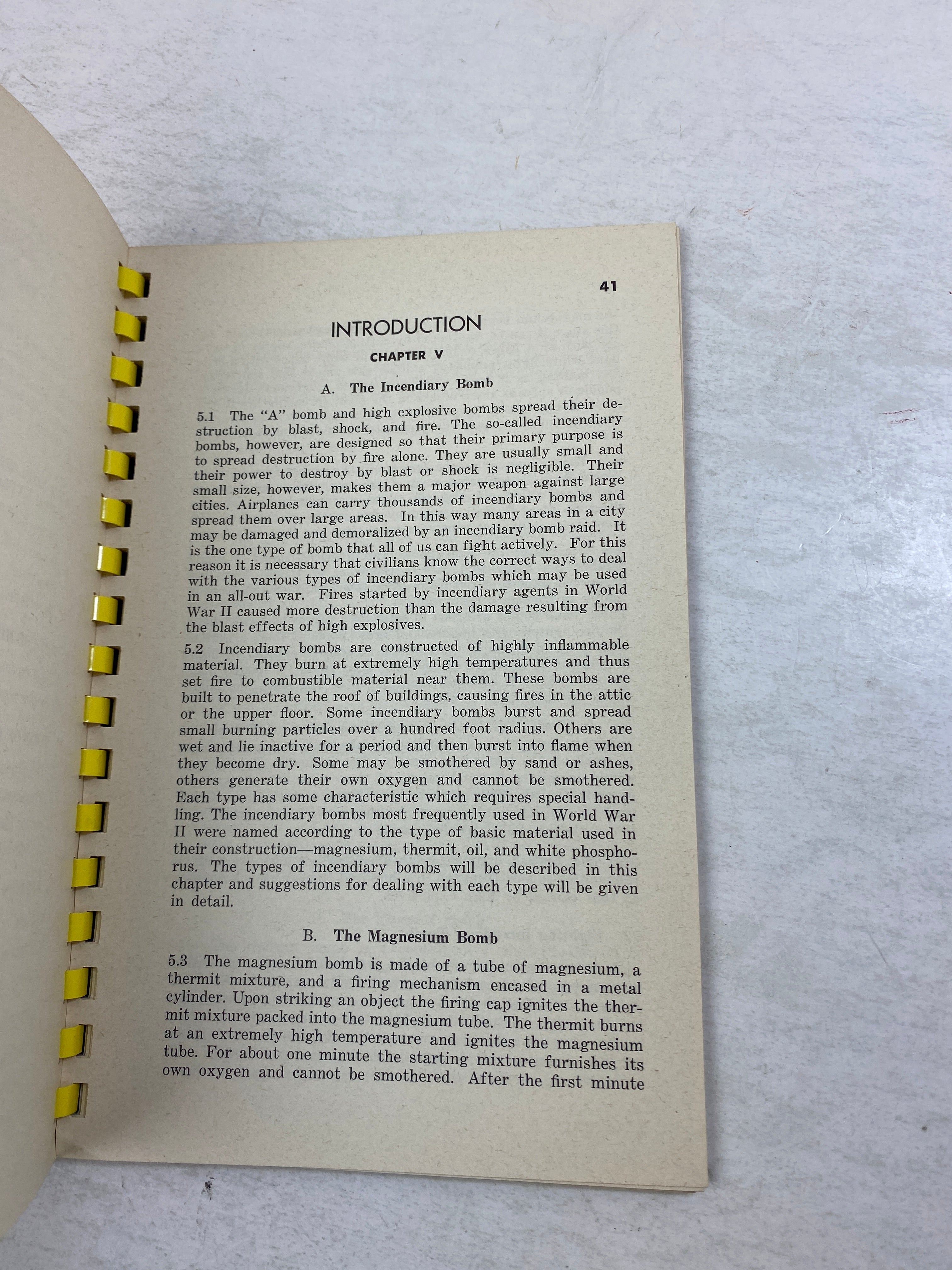 Basic Instructor Guide Michigan Civil Defense Atomic Age Spiral 1953