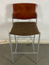 National Brown Bar Stool w/ Square Back