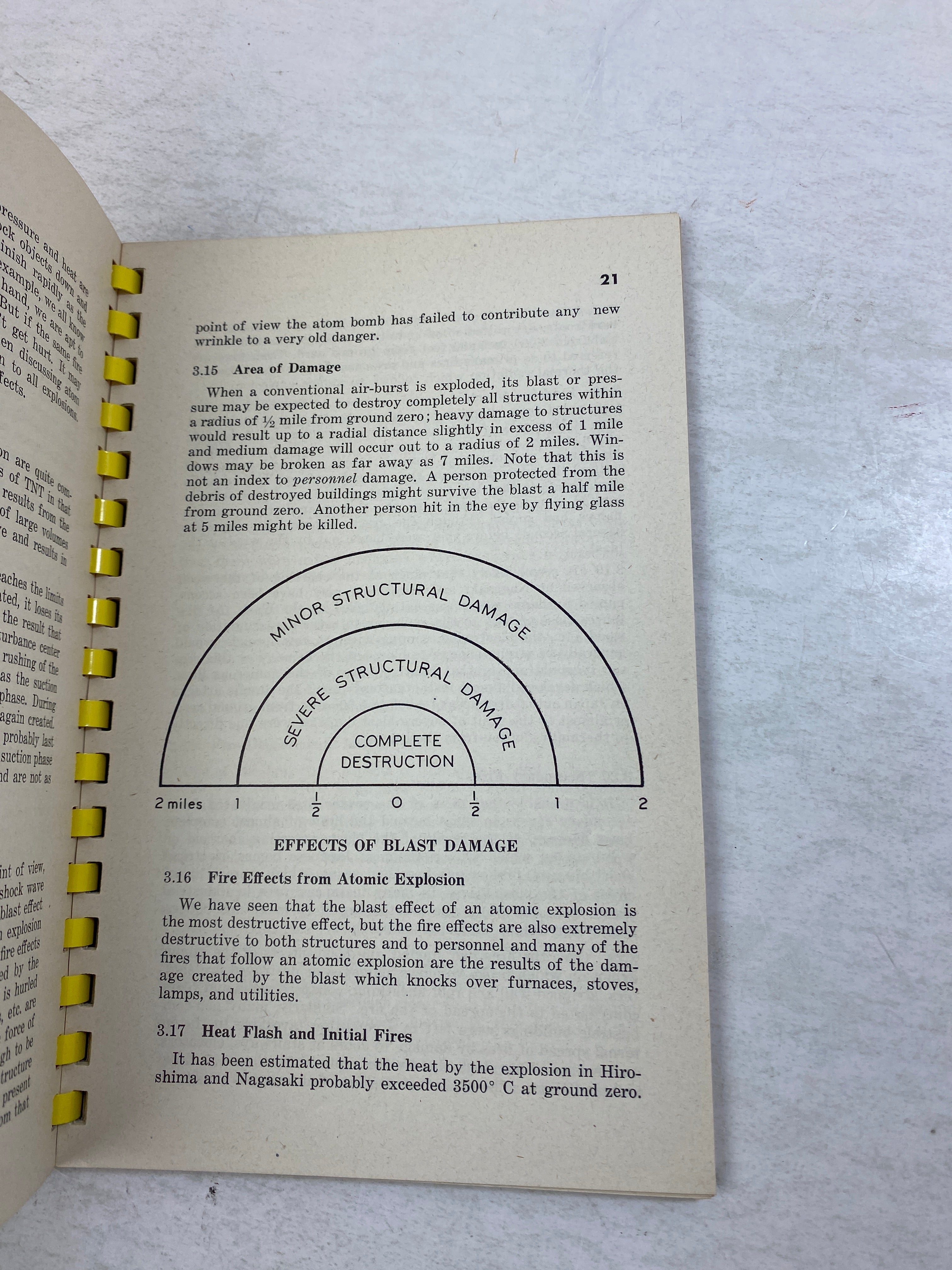 Basic Instructor Guide Michigan Civil Defense Atomic Age Spiral 1953