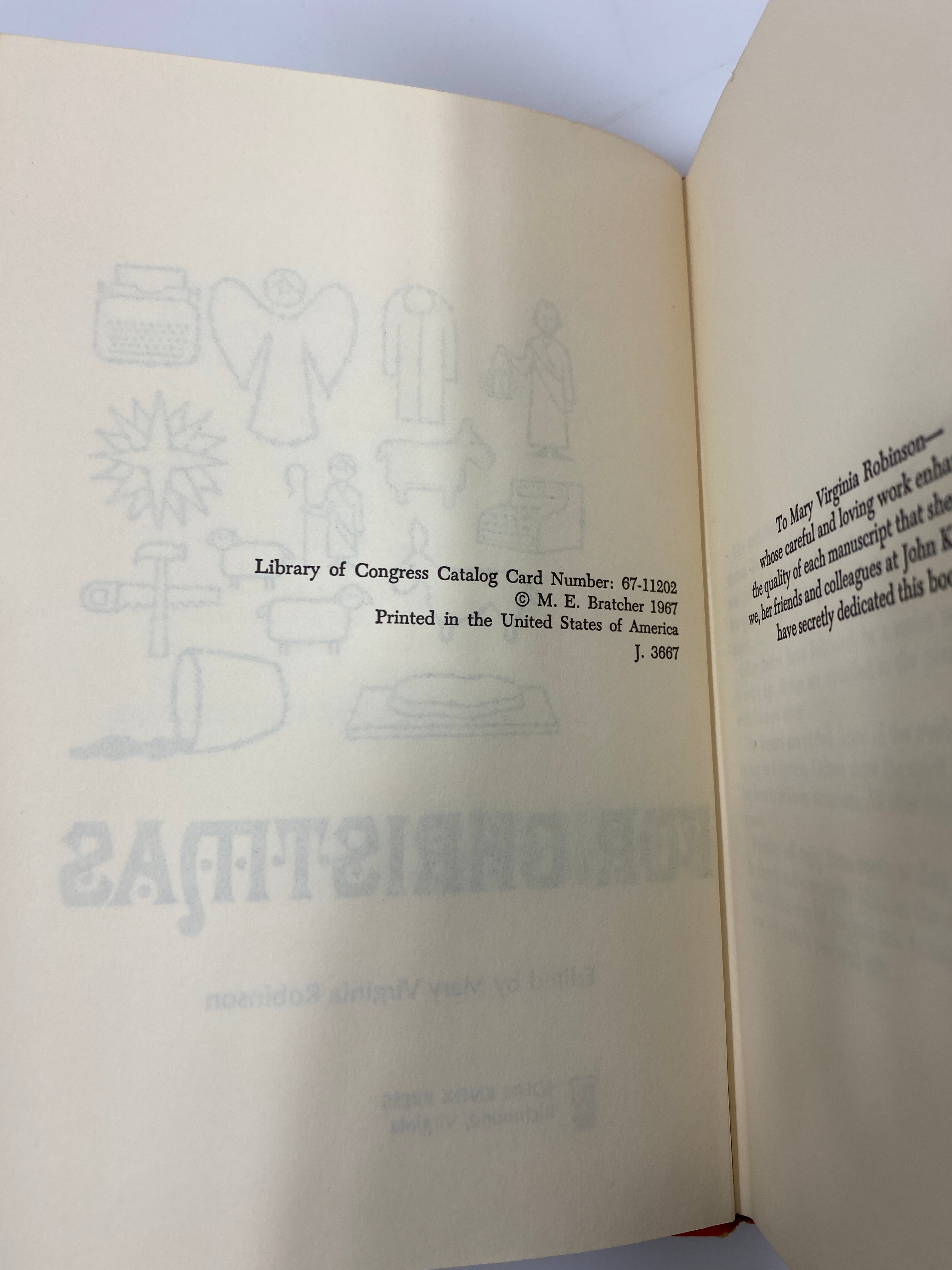 Stories for Christmas Mary Robinson John Knox Press 1967 HCDJ