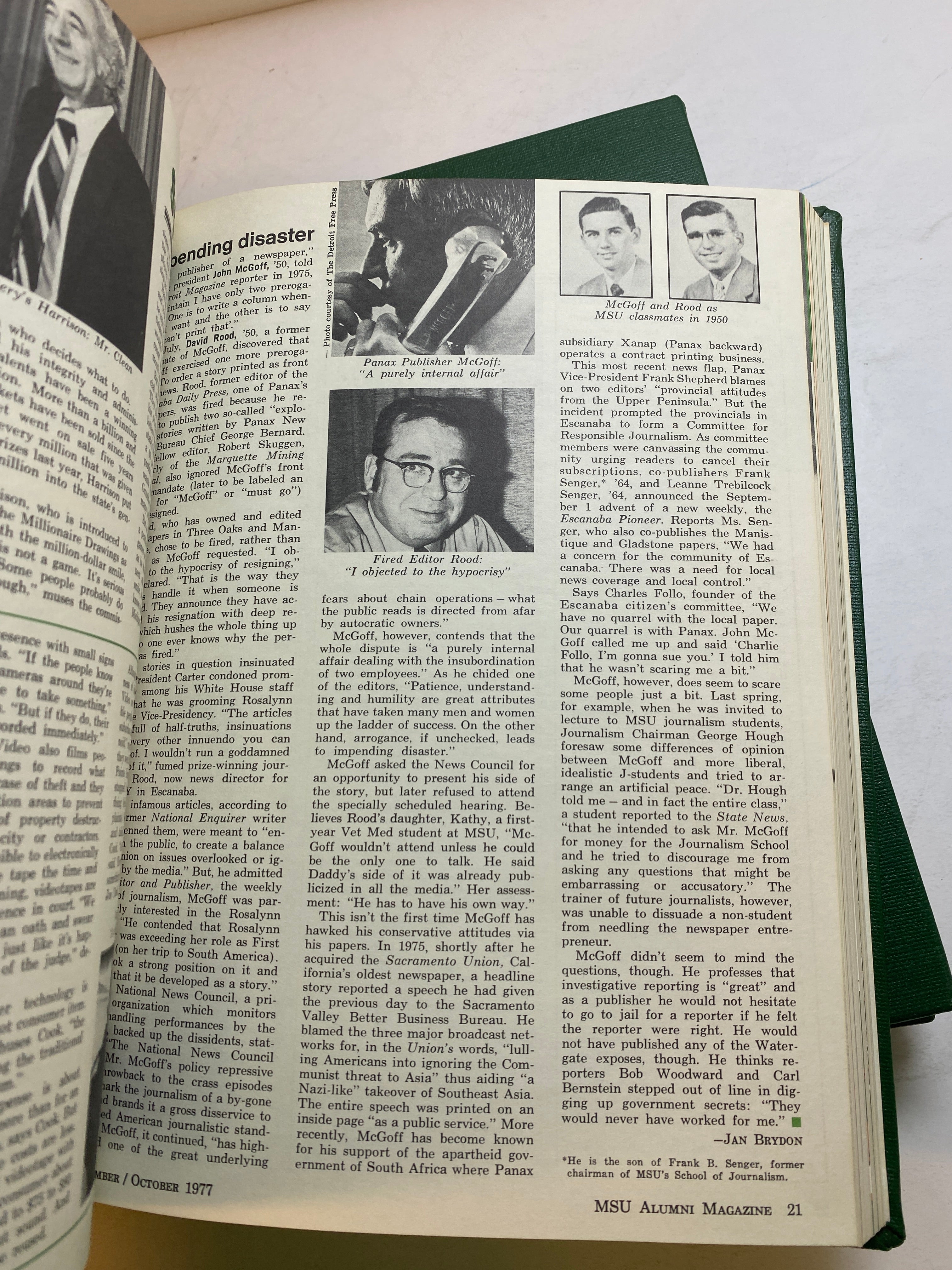 MSU Alumni Magazine Library Bound 1975-1977