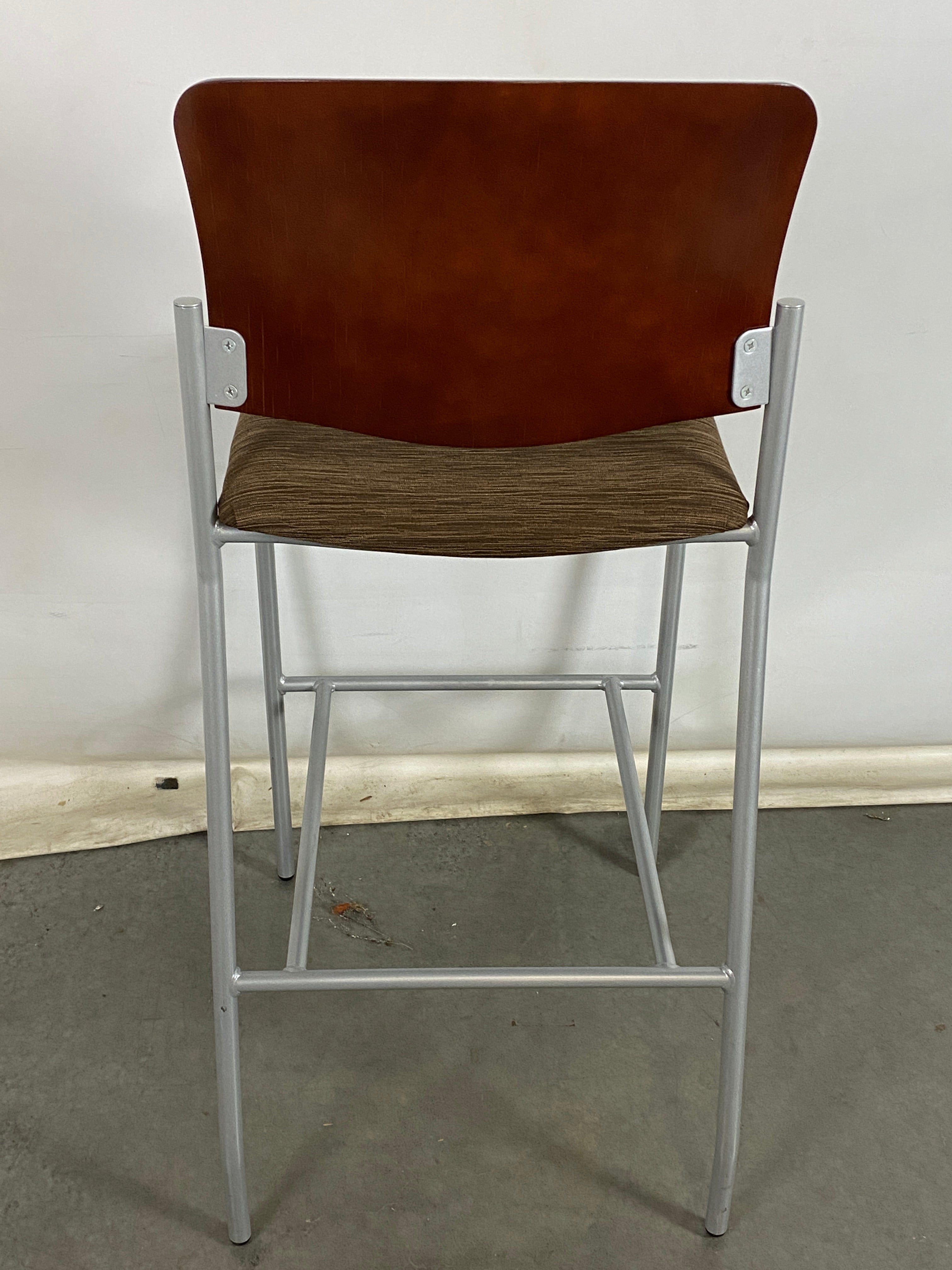 National Brown Bar Stool w/ Square Back