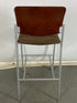 National Brown Bar Stool w/ Square Back