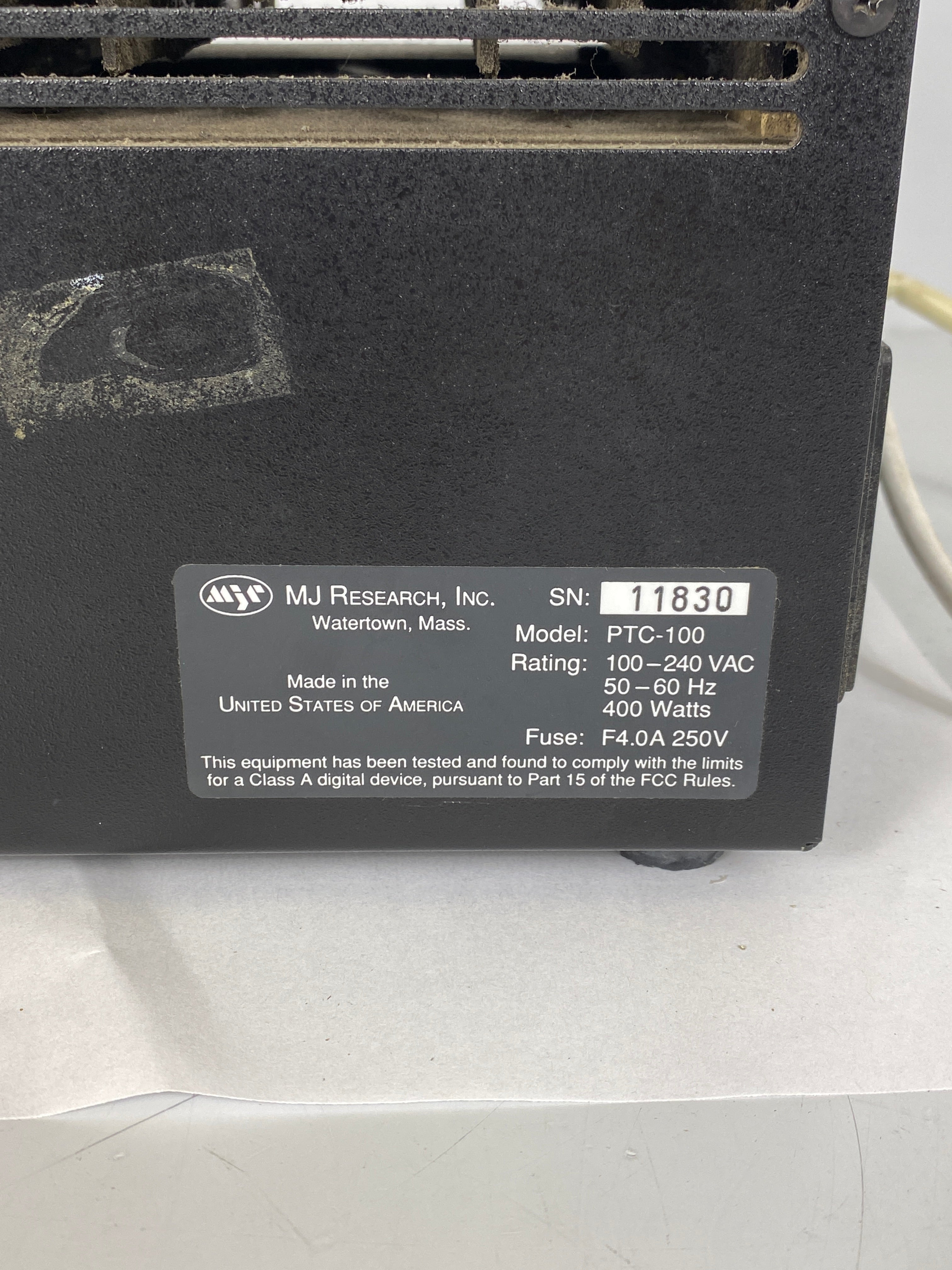 MJ Research PCT-100 Programmable Thermal Controller