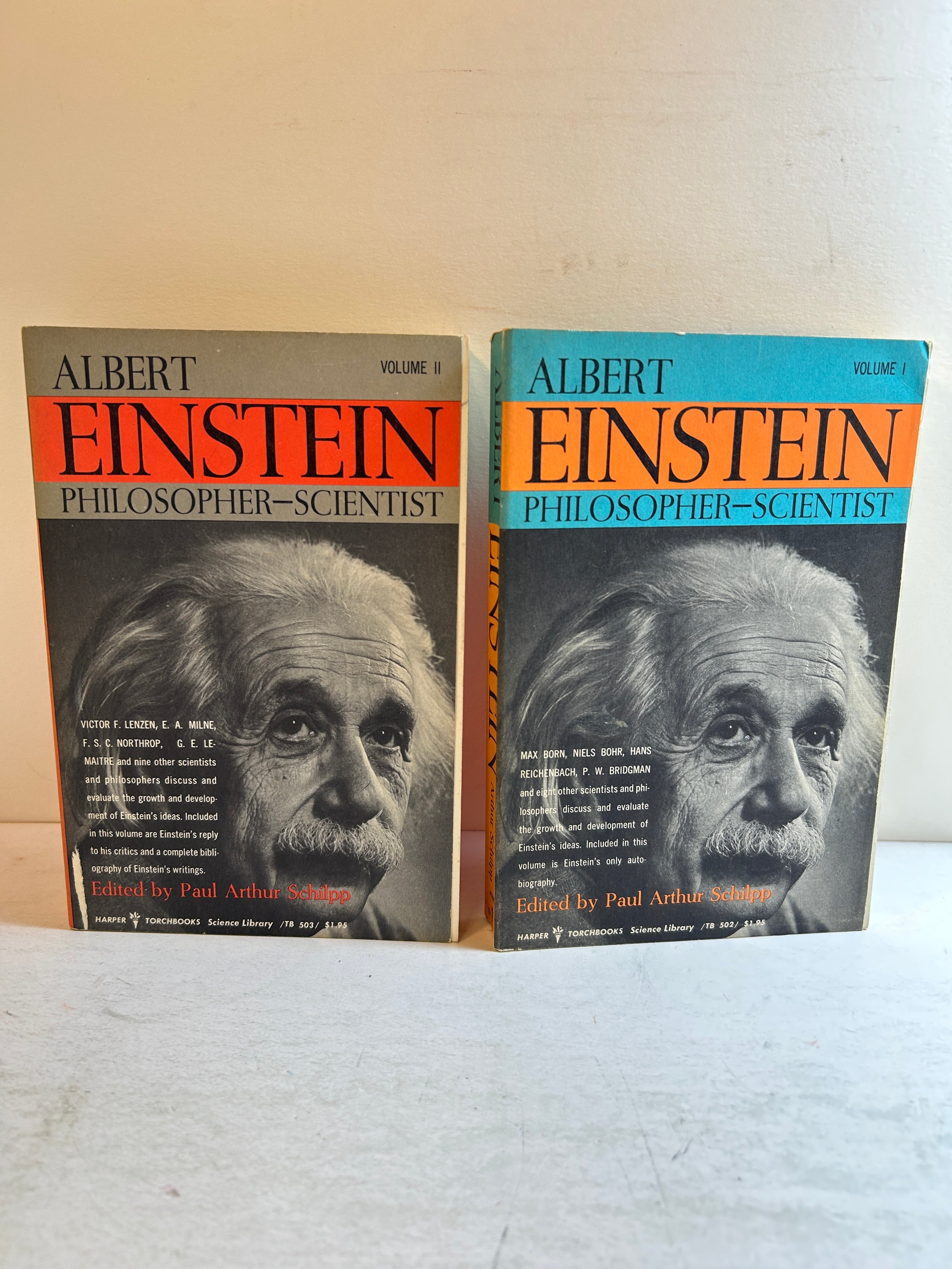 Vol I-II Albert Einstein Philosopher Scientist by Paul Arthur Schilpp SC