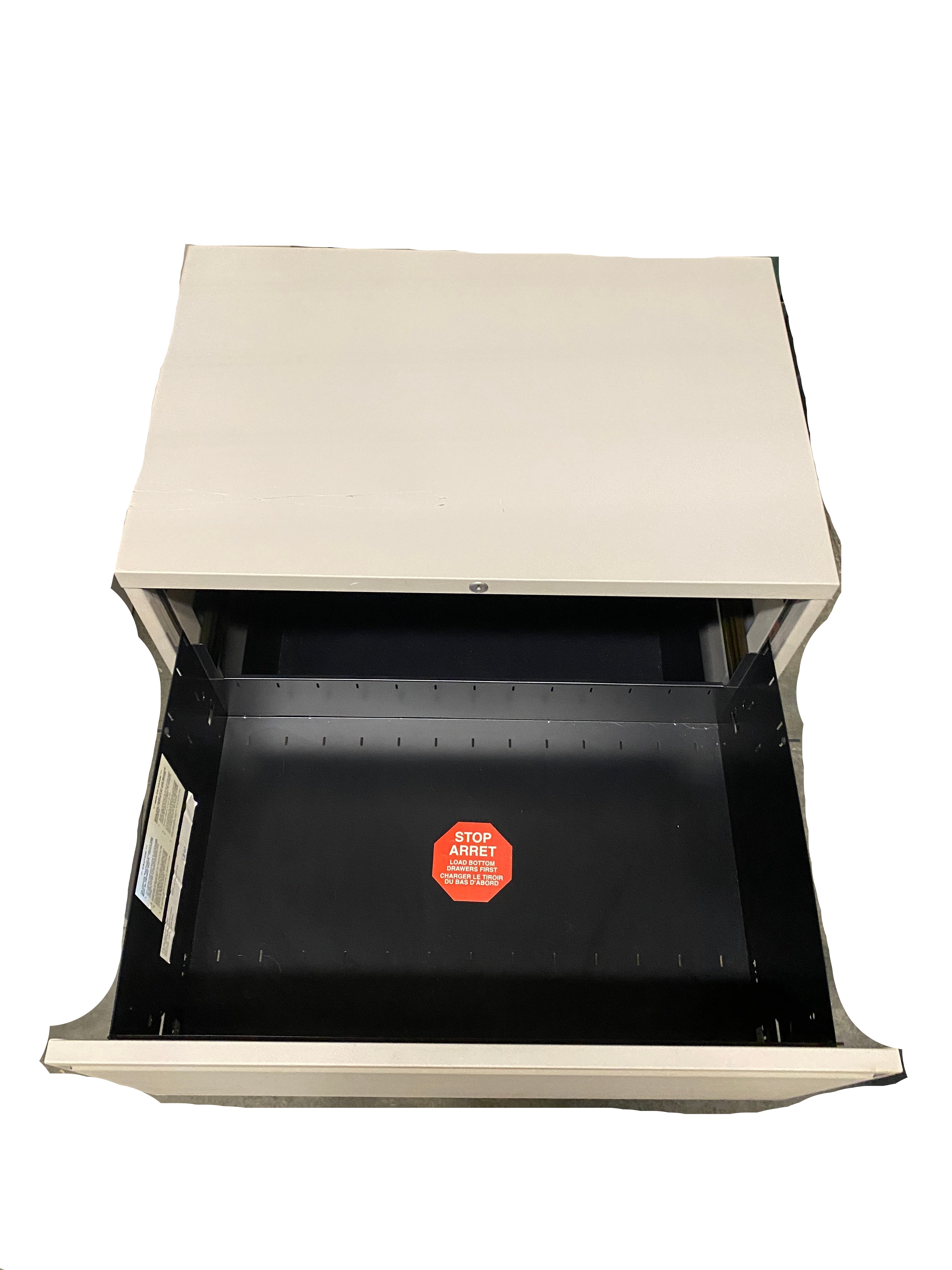 Teknion Furniture Systems Grey 2 Drawer Lockable File Cabinet