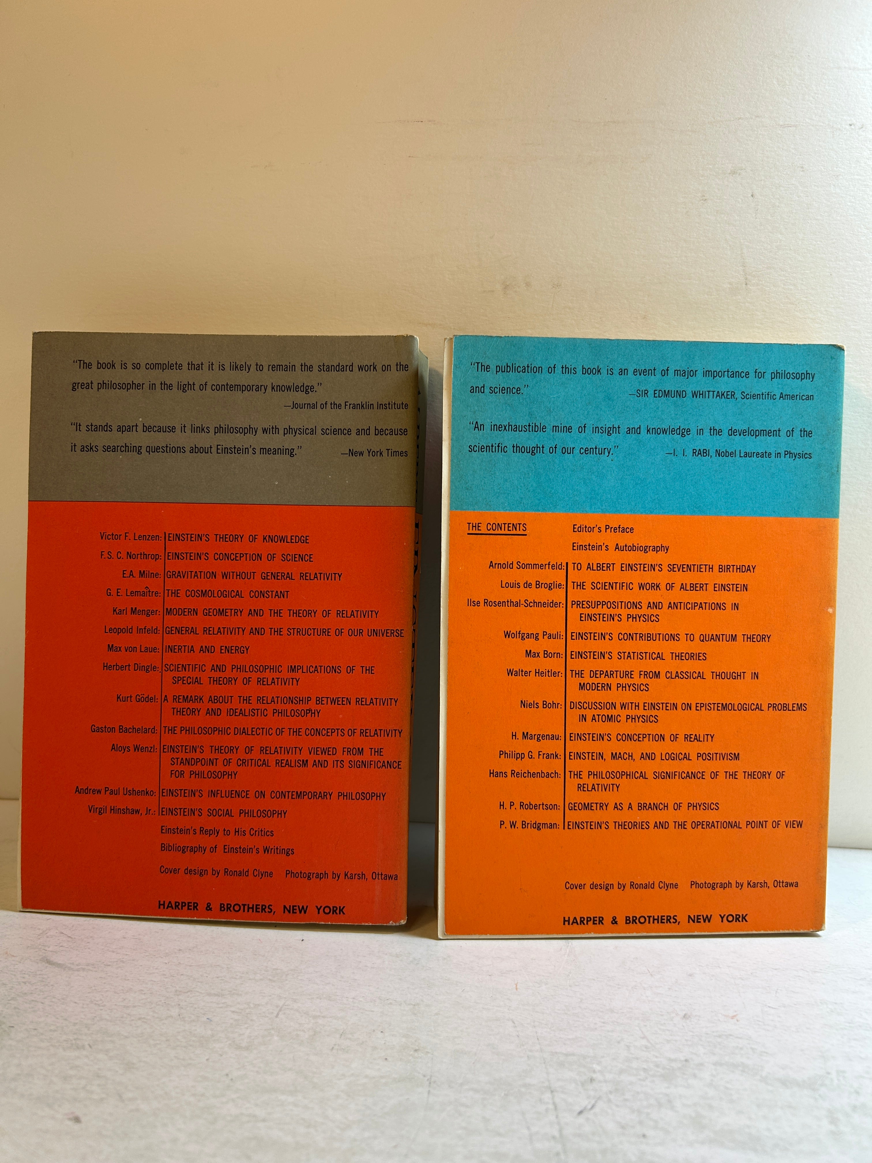 Vol I-II Albert Einstein Philosopher Scientist by Paul Arthur Schilpp SC