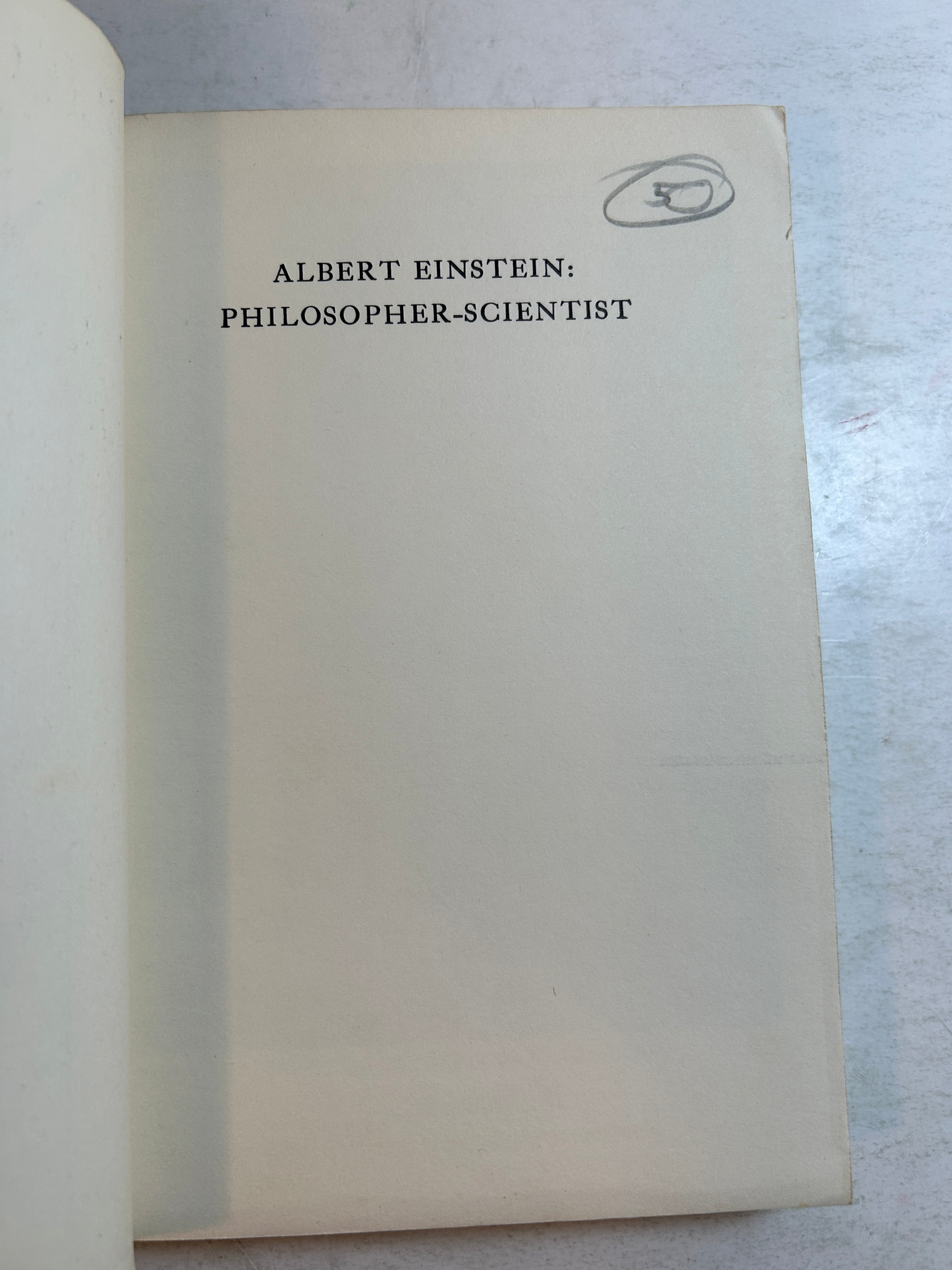 Vol I-II Albert Einstein Philosopher Scientist by Paul Arthur Schilpp SC