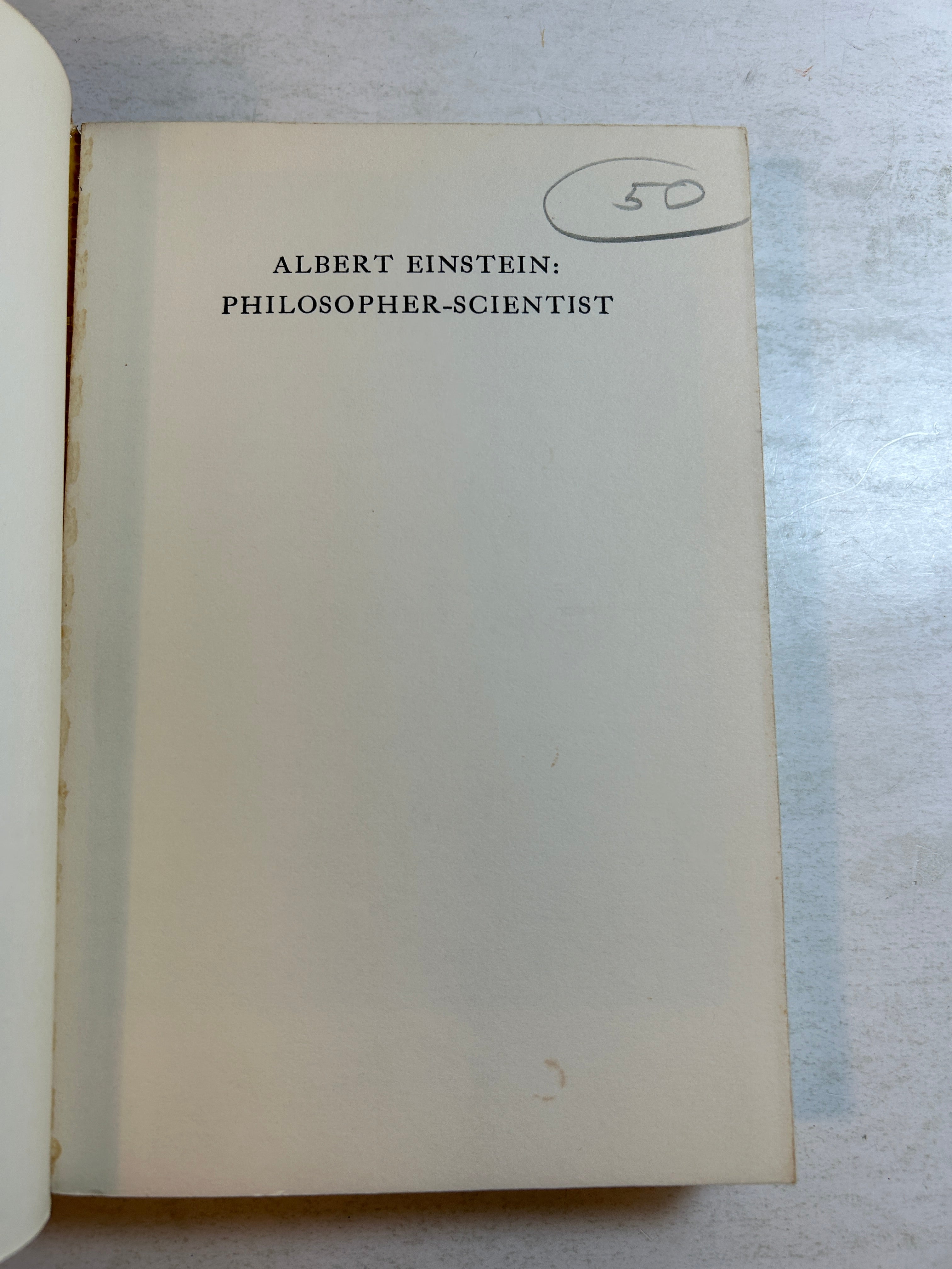 Vol I-II Albert Einstein Philosopher Scientist by Paul Arthur Schilpp SC
