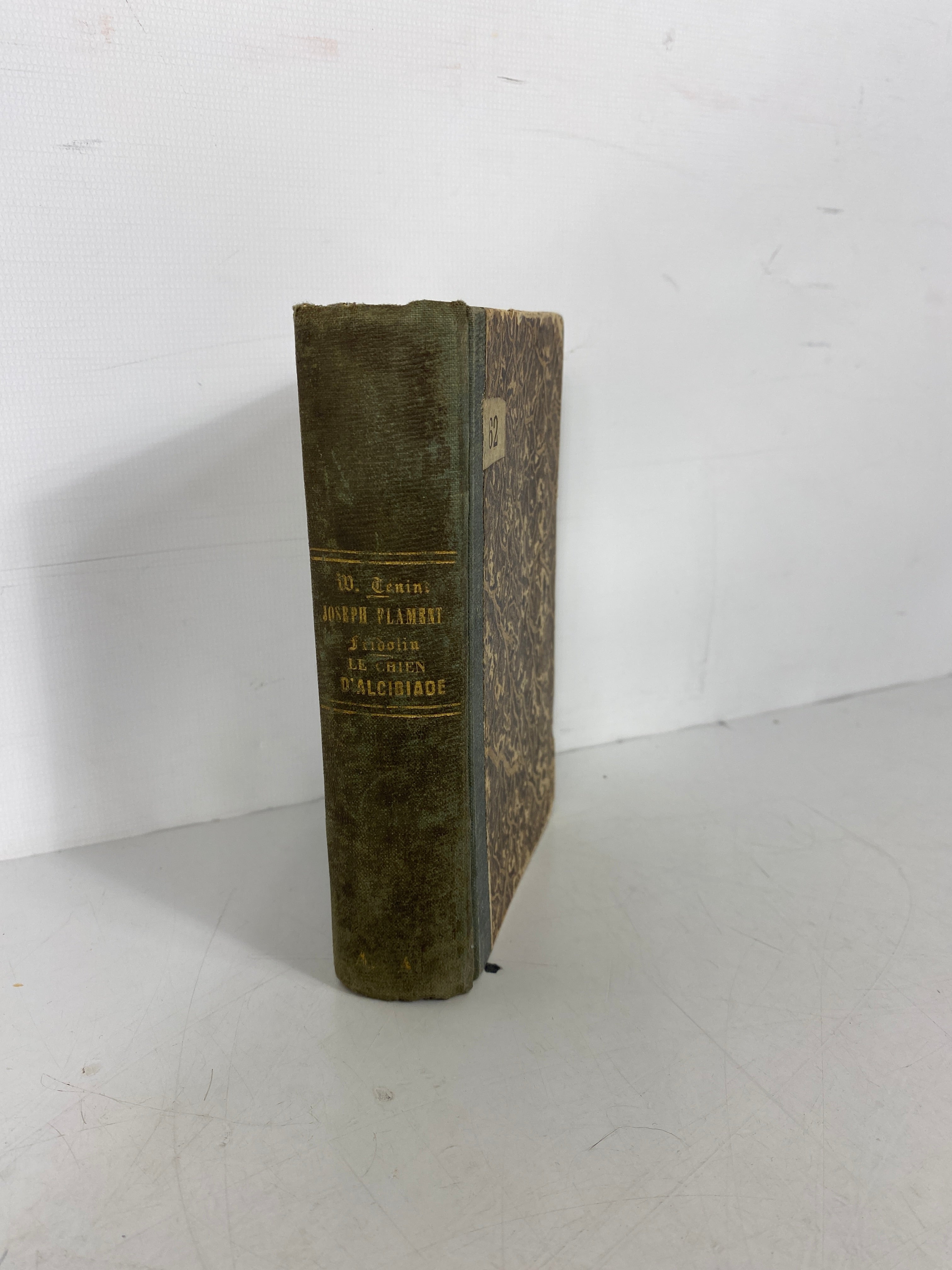 Joseph Flamand/Le Chien D/Alcibiade by Tenint (in French) 1847 Rare Antique HC