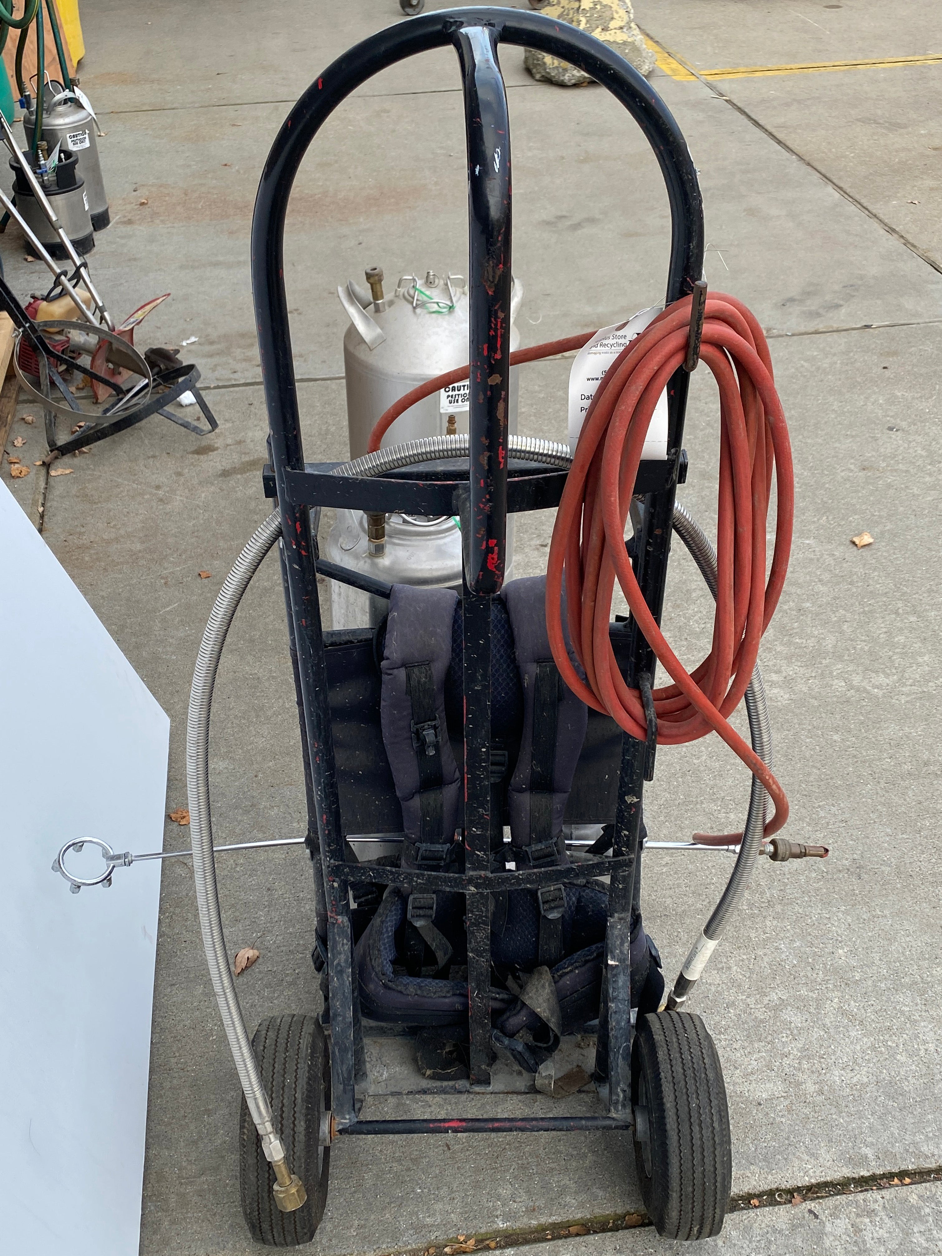 Herbicide Sprayer with Red Hose