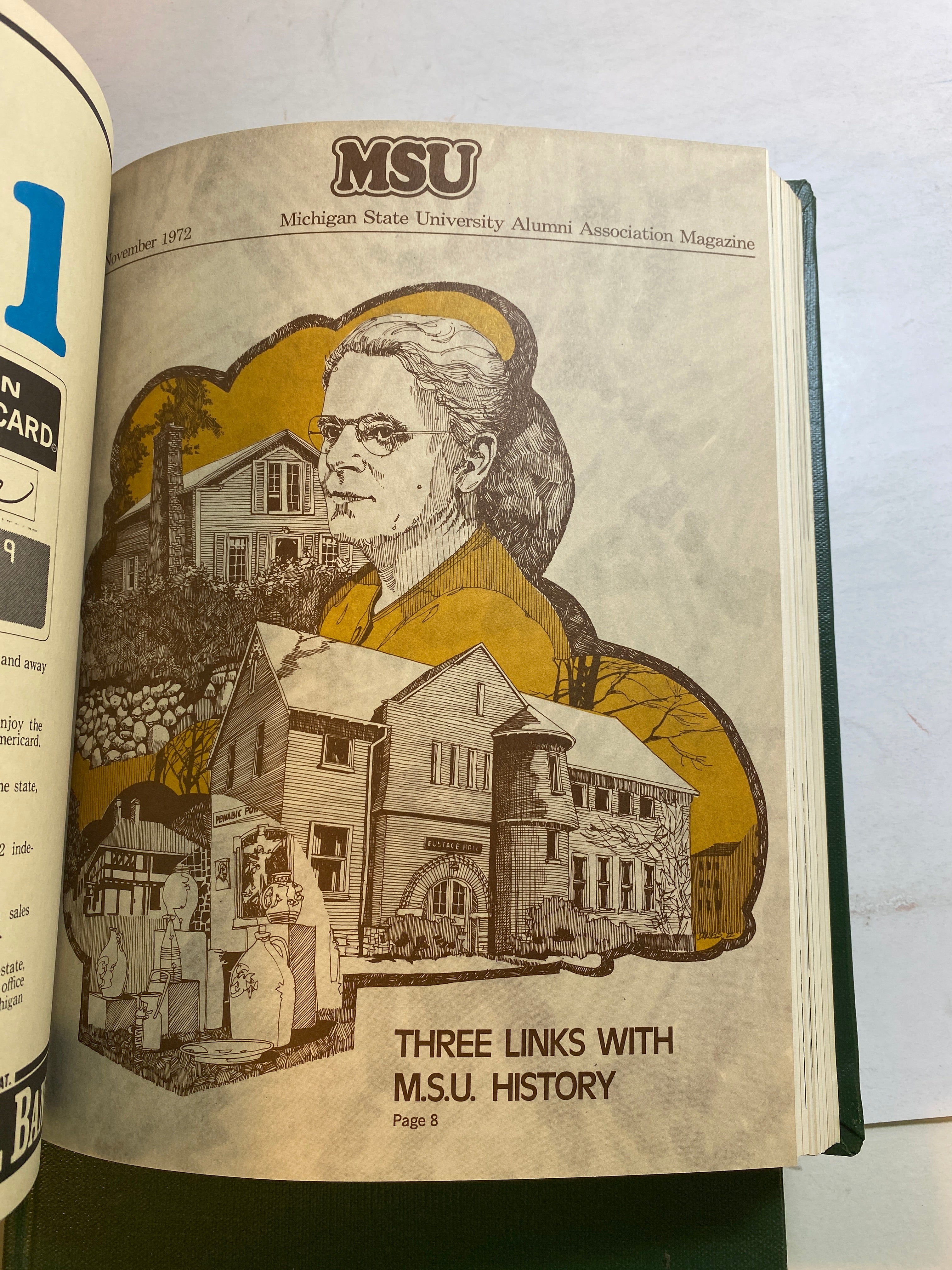 MSU Alumni Magazine Library Bound Complete Years 1970-1975