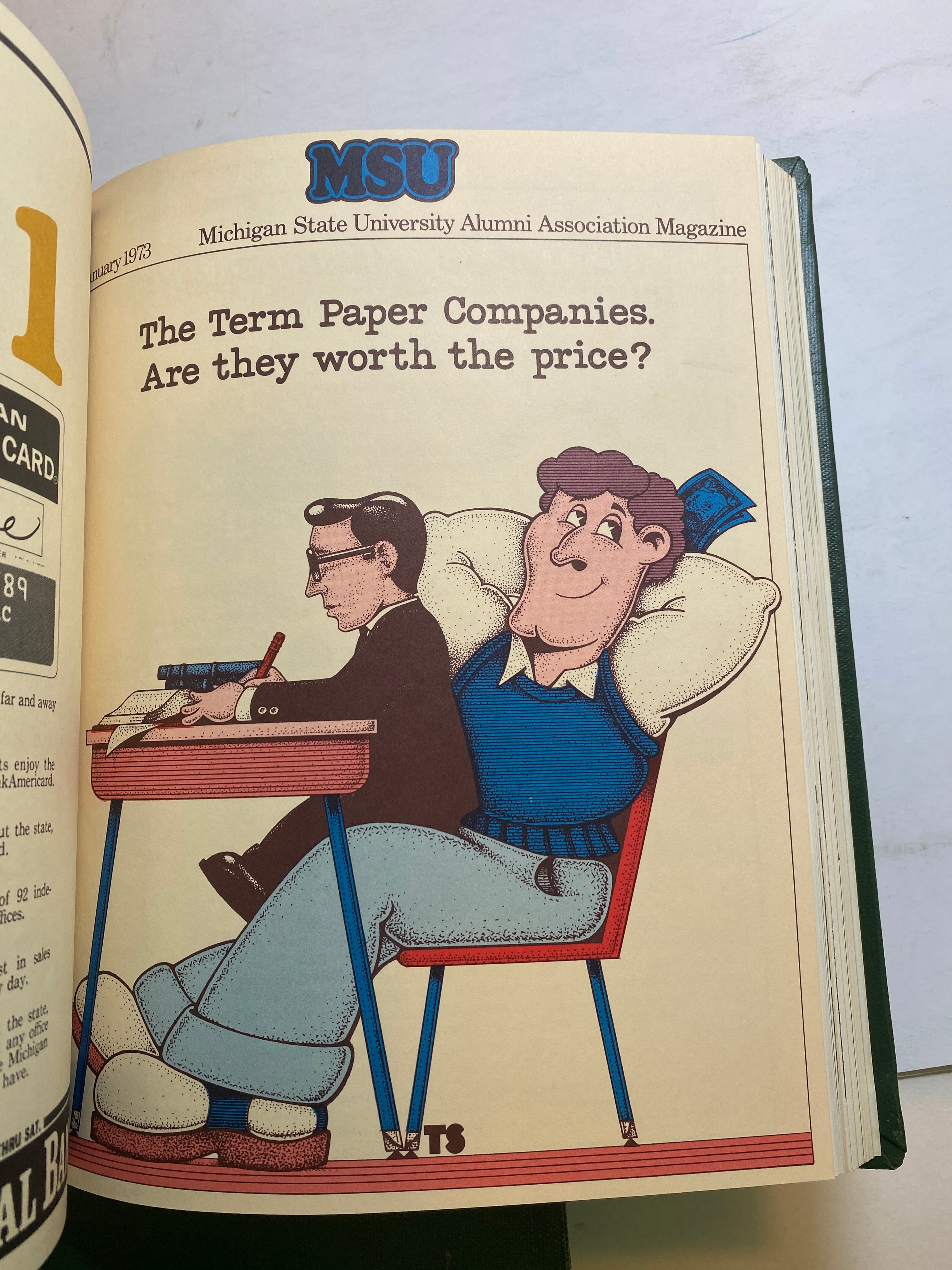 MSU Alumni Magazine Library Bound Complete Years 1970-1975
