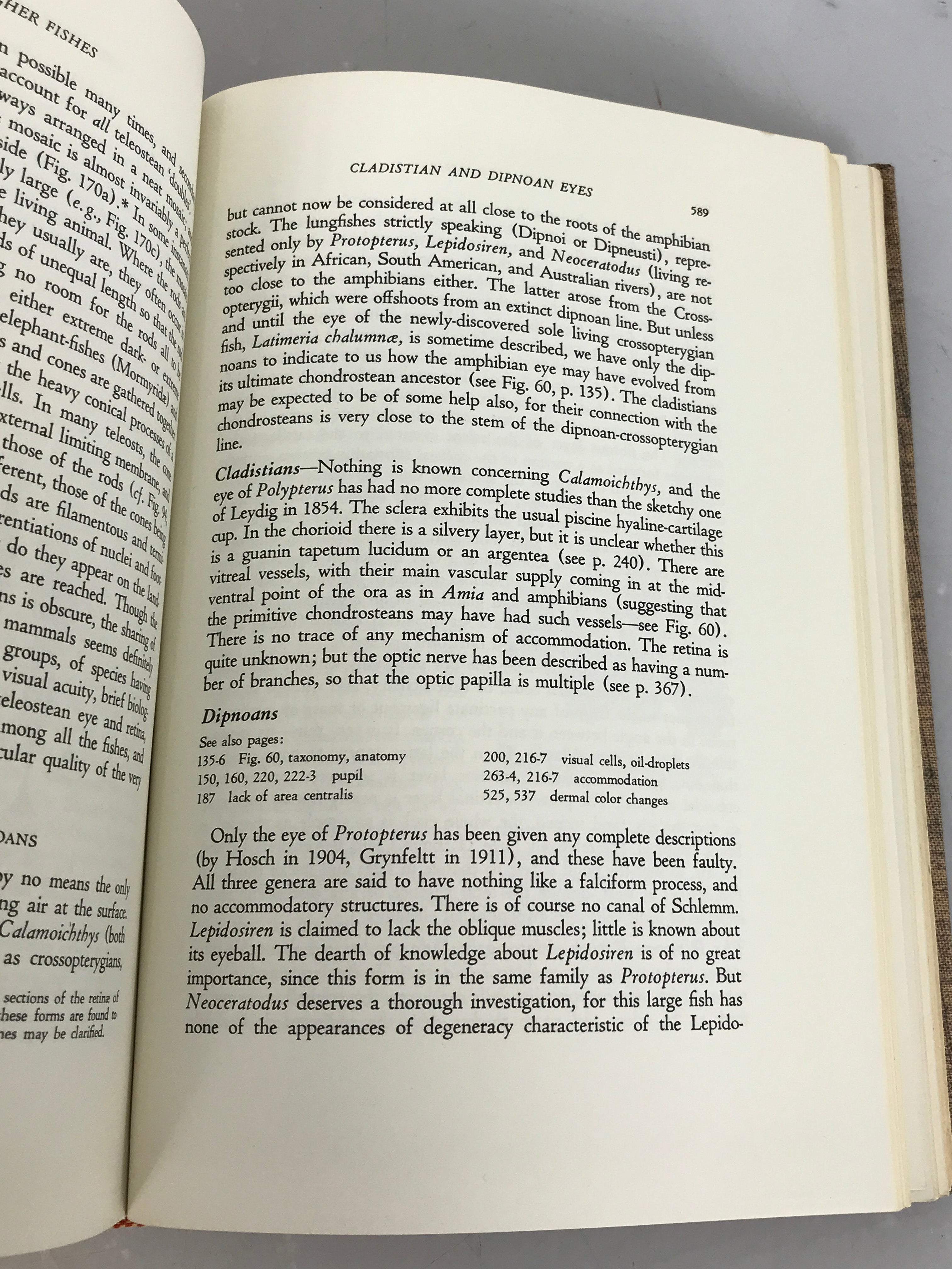 The Vertebrate Eye and Its Adaptive Radiation by Gordon Lynn Walls 1963 HC