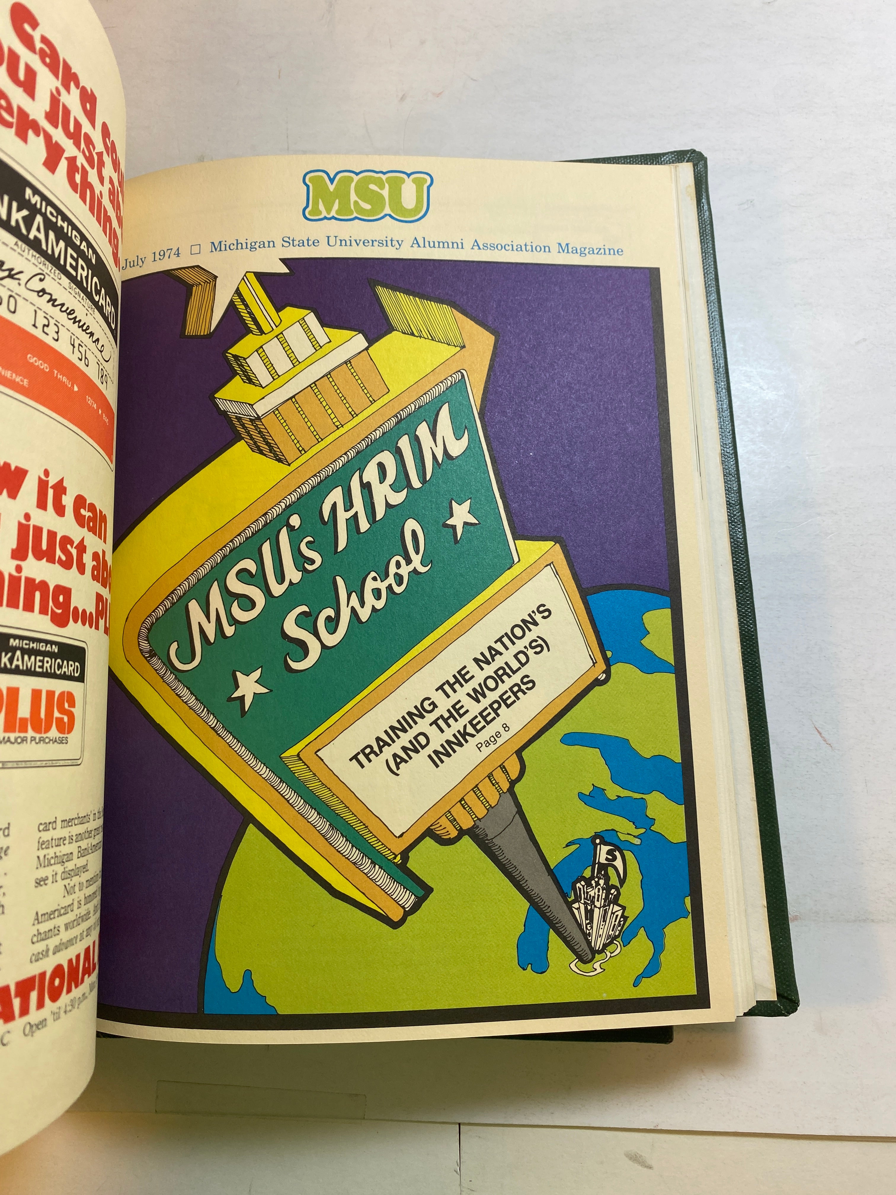 MSU Alumni Magazine Library Bound Complete Years 1970-1975