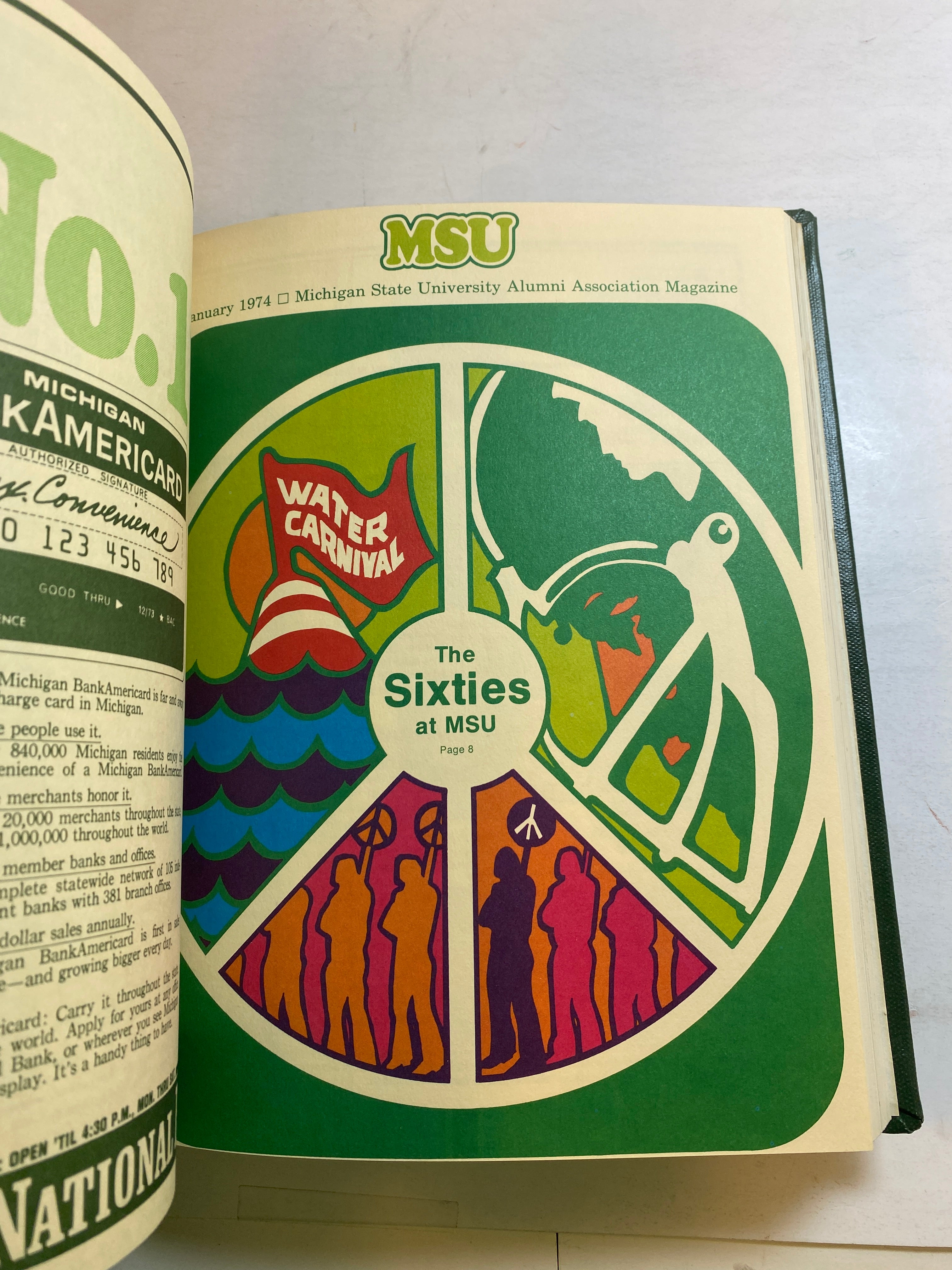 MSU Alumni Magazine Library Bound Complete Years 1970-1975