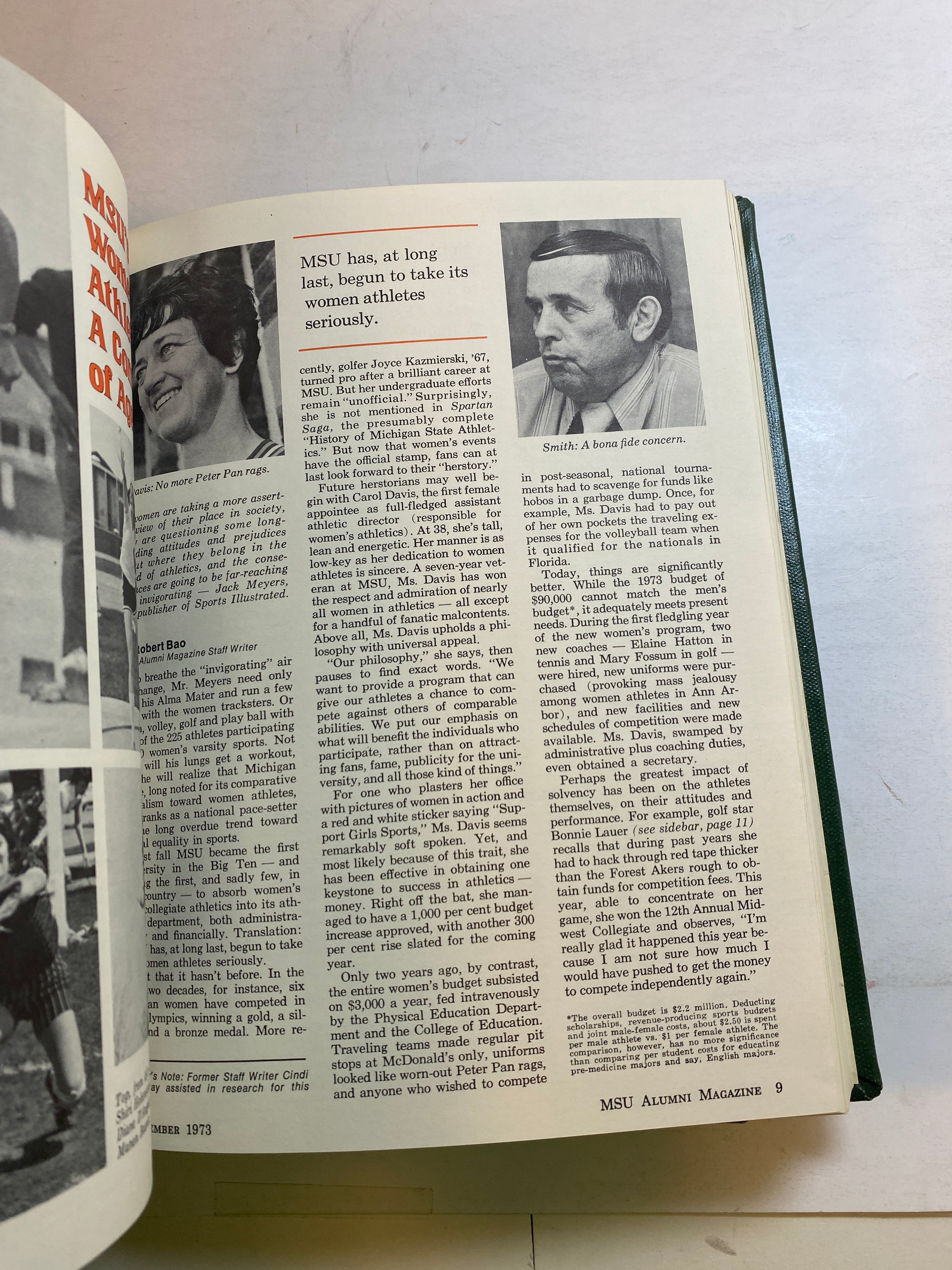 MSU Alumni Magazine Library Bound Complete Years 1970-1975