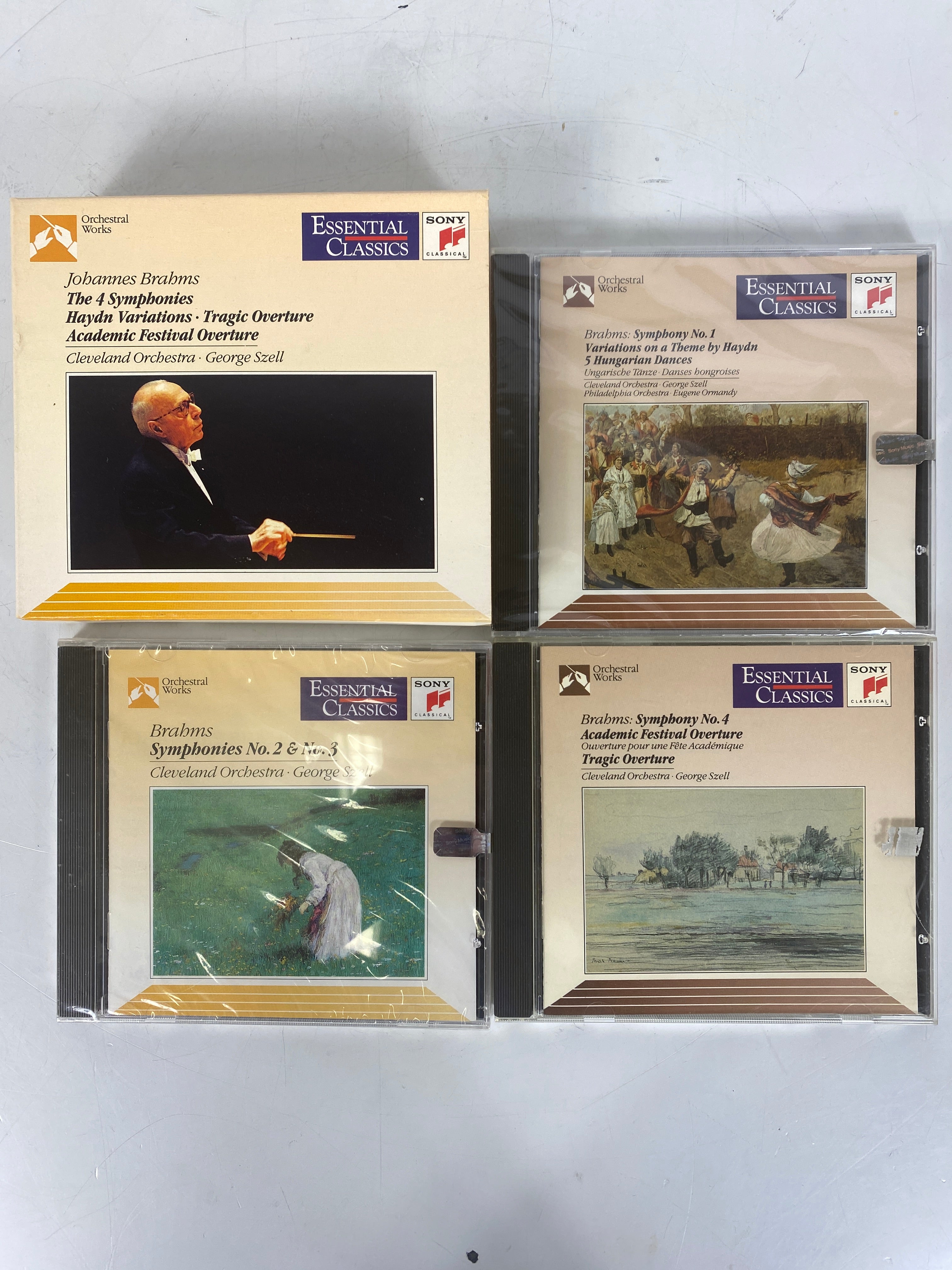 Johannes Brahms The 4 Symphonies Haydn Variations Tragic Overture Academic Festival Overture CD Set