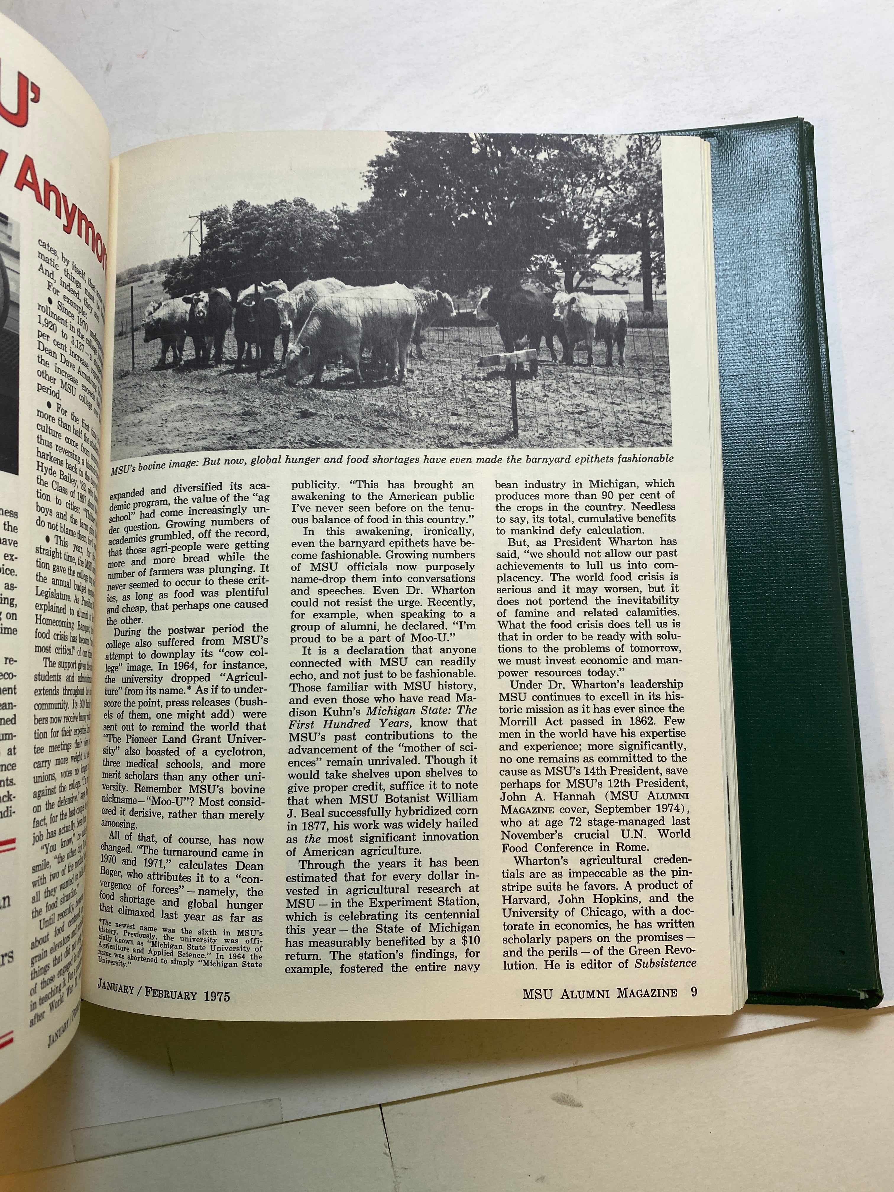 MSU Alumni Magazine Library Bound Complete Years 1970-1975