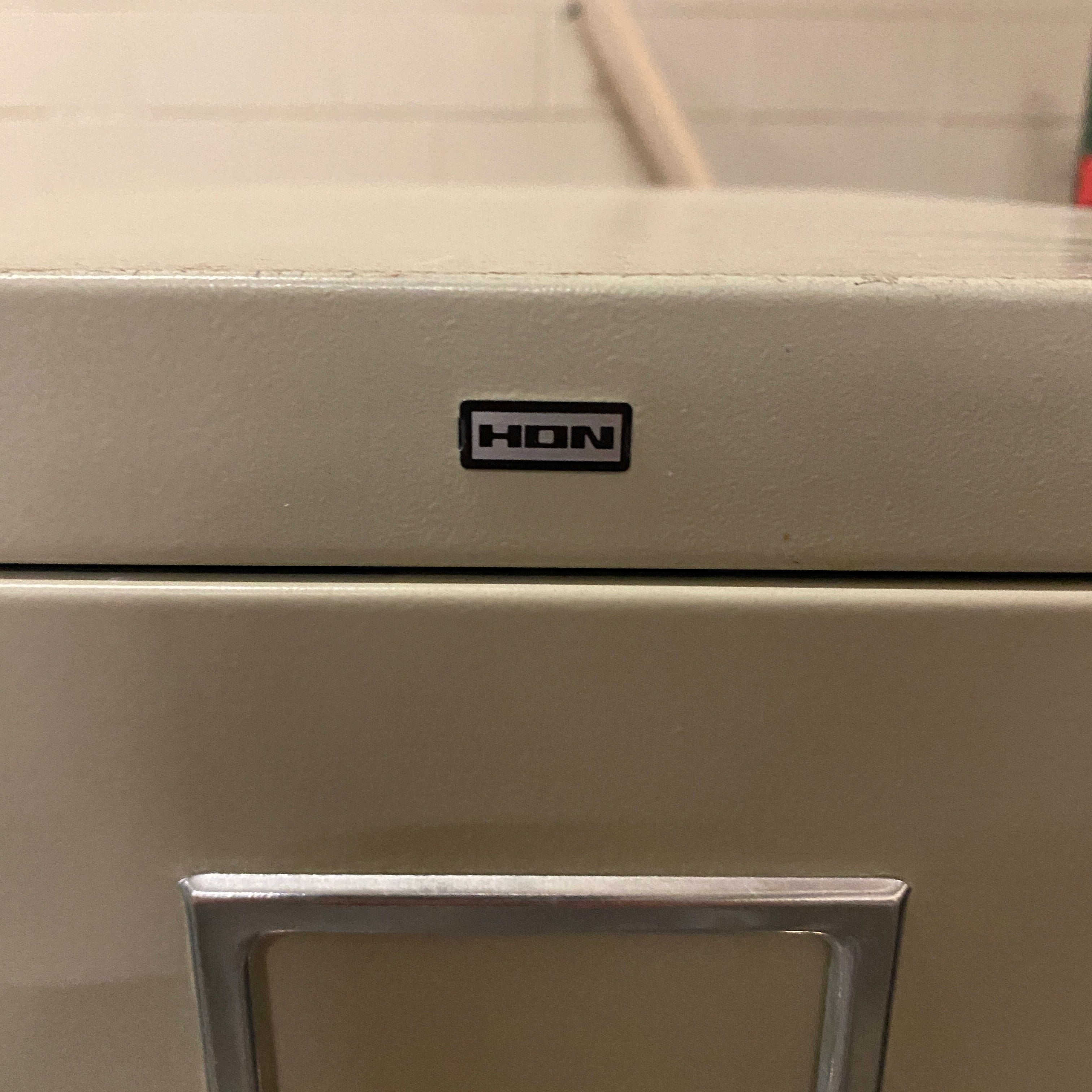 HON Grey 5 Drawer File Cabinet
