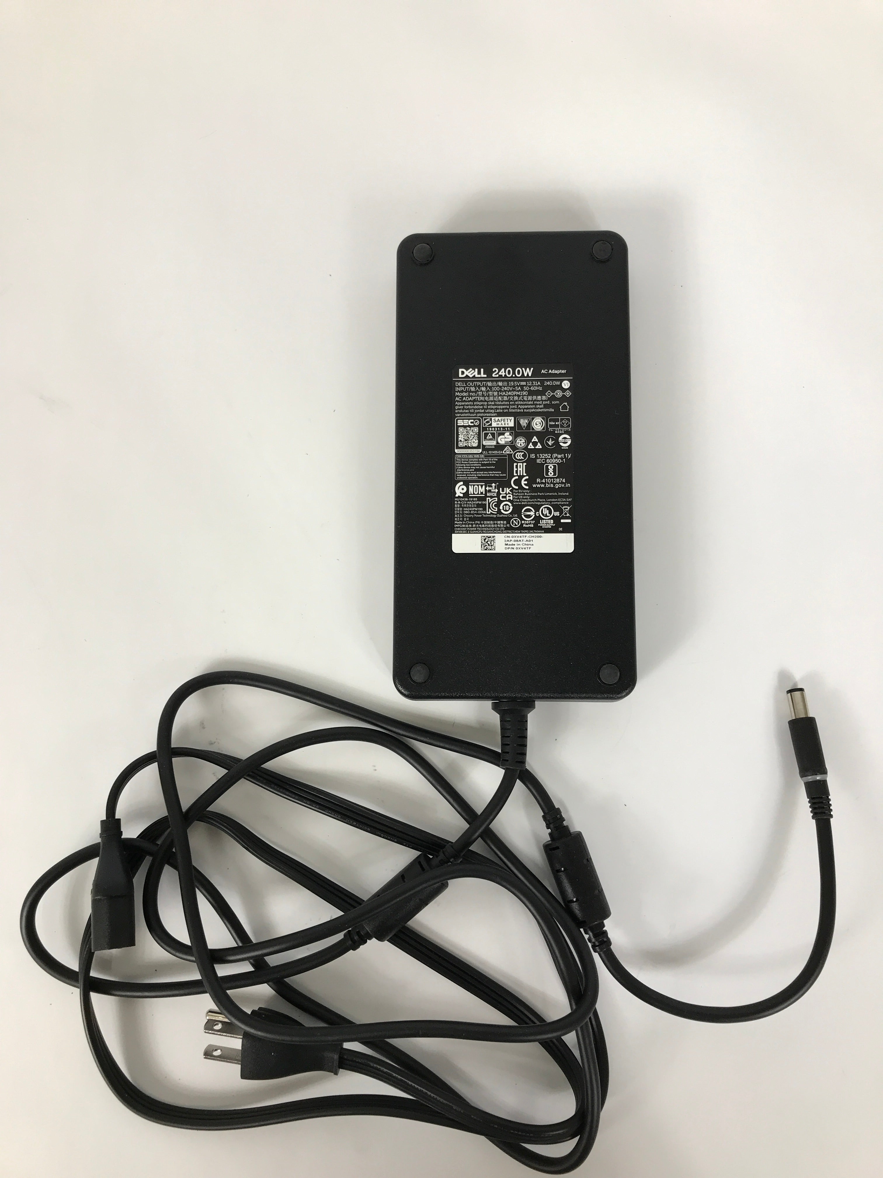 Dell HA240PM190 240W 19.5V 12.3A AC Adapter