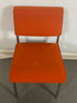 Metal Frame Orange Upholstered Chair