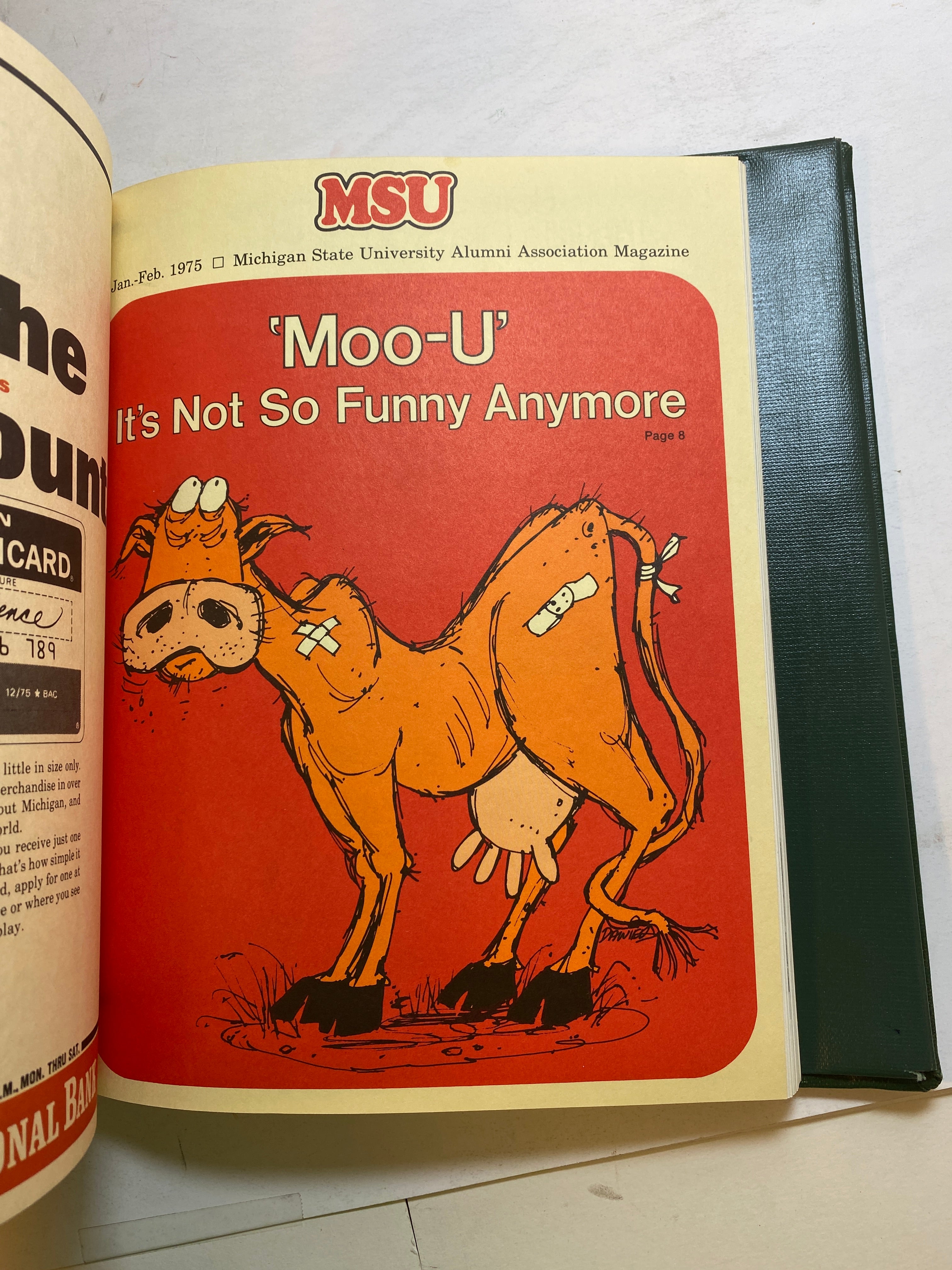 MSU Alumni Magazine Library Bound Complete Years 1970-1975