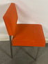 Metal Frame Orange Upholstered Chair