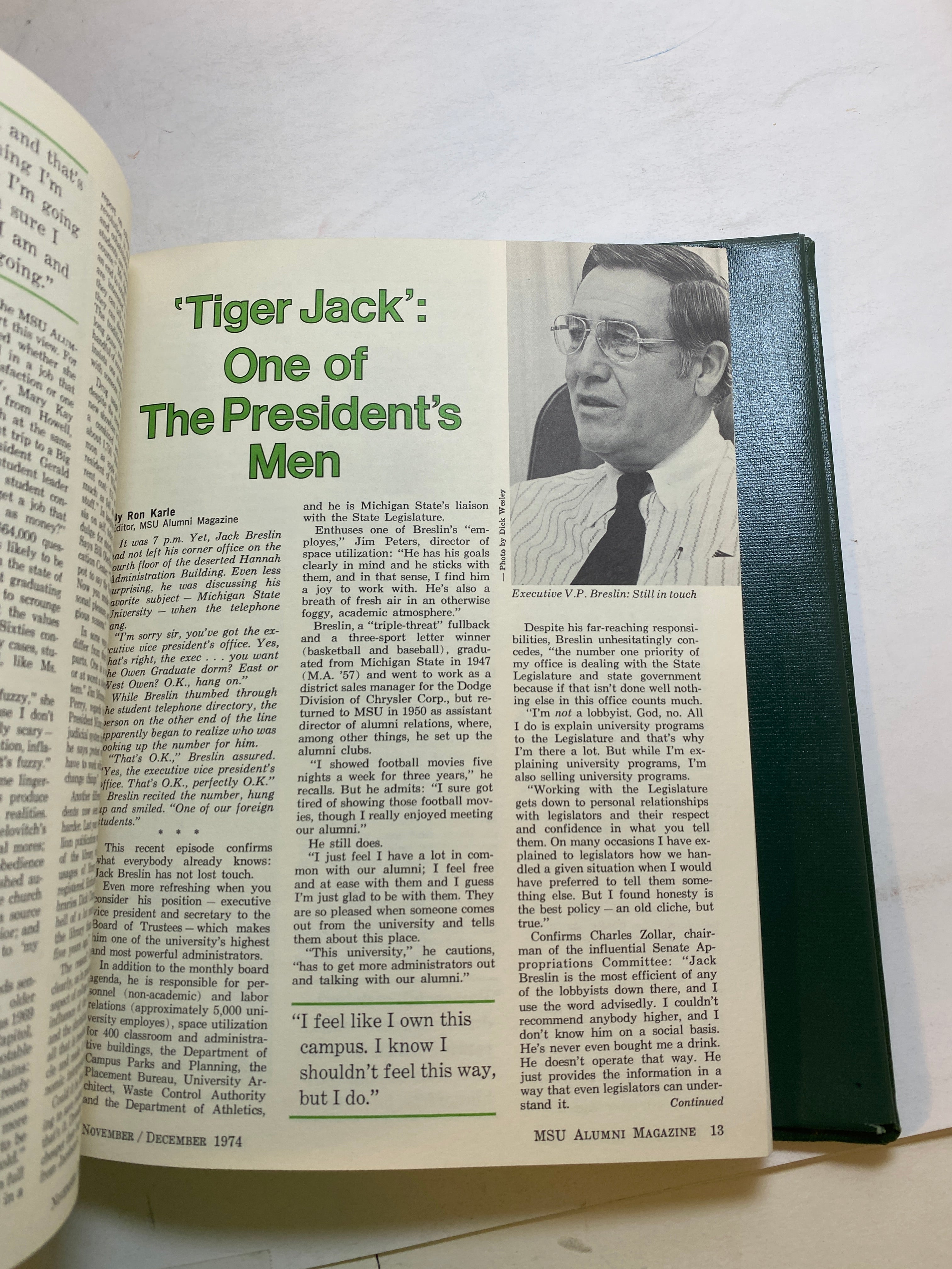 MSU Alumni Magazine Library Bound Complete Years 1970-1975