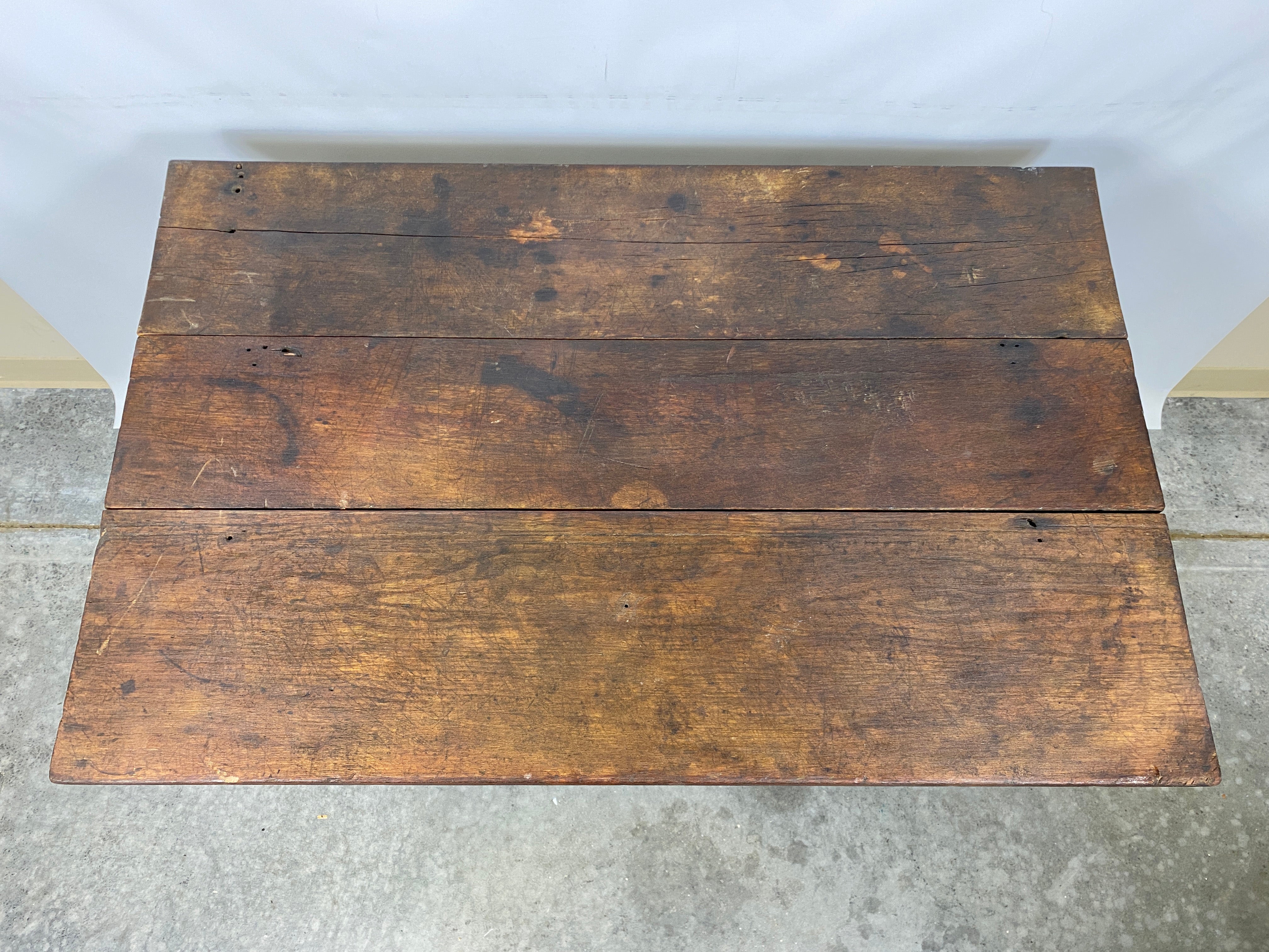 Primitive Wooden Serving Table 38x24