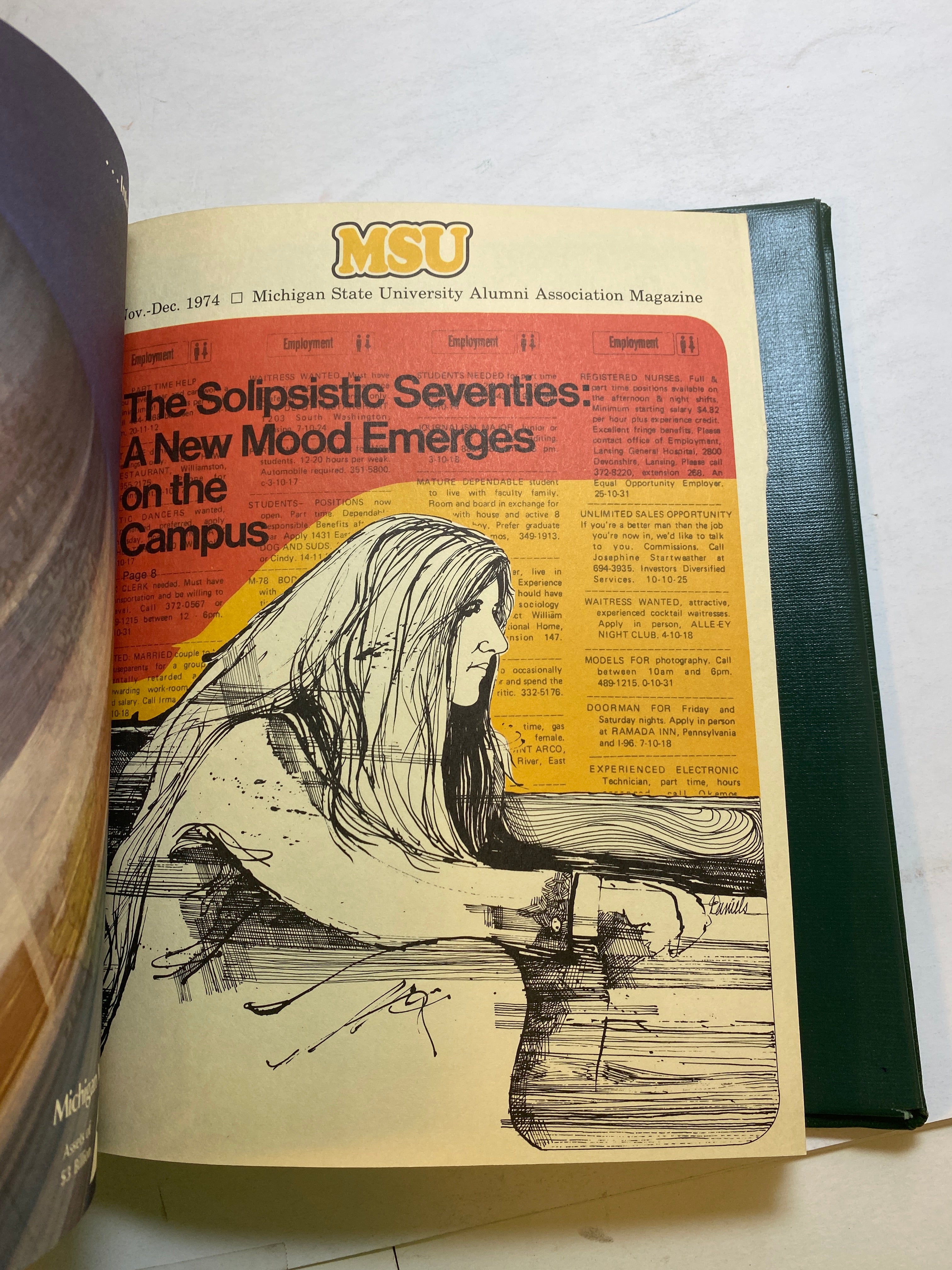 MSU Alumni Magazine Library Bound Complete Years 1970-1975