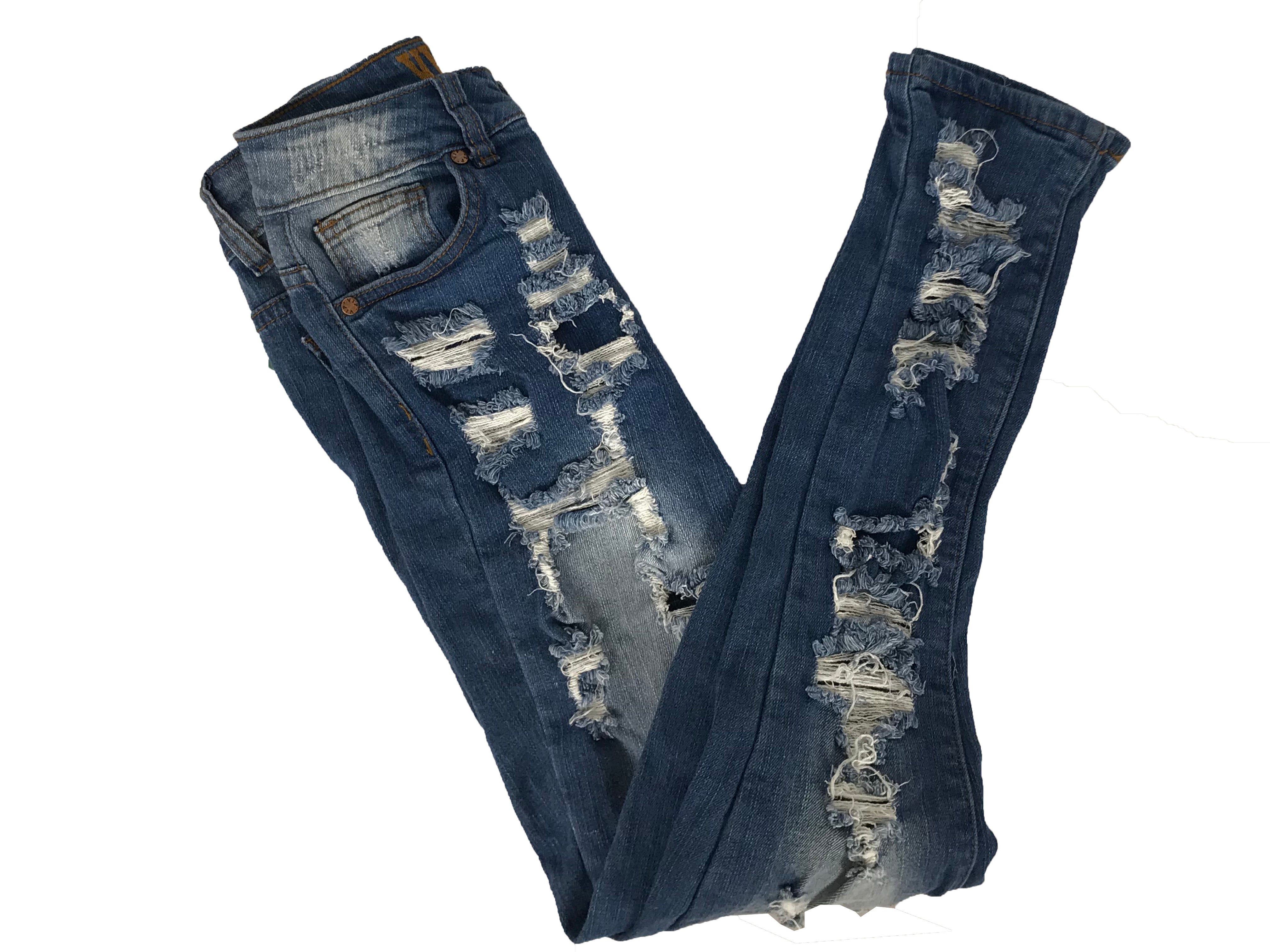 VIP Distressed Skinny Jeans Women's Size 3/4