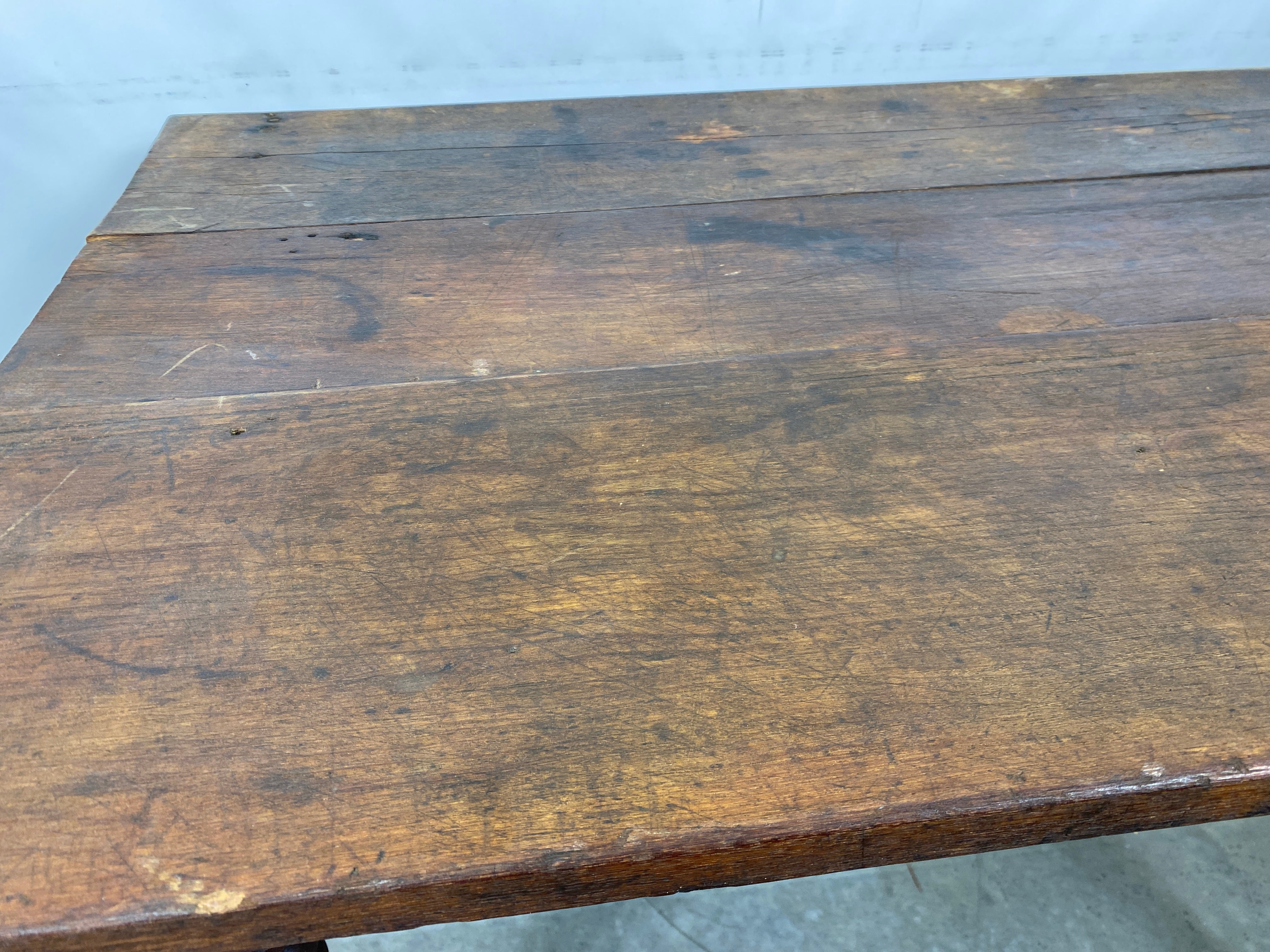 Primitive Wooden Serving Table 38x24