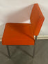 Metal Frame Orange Upholstered Chair