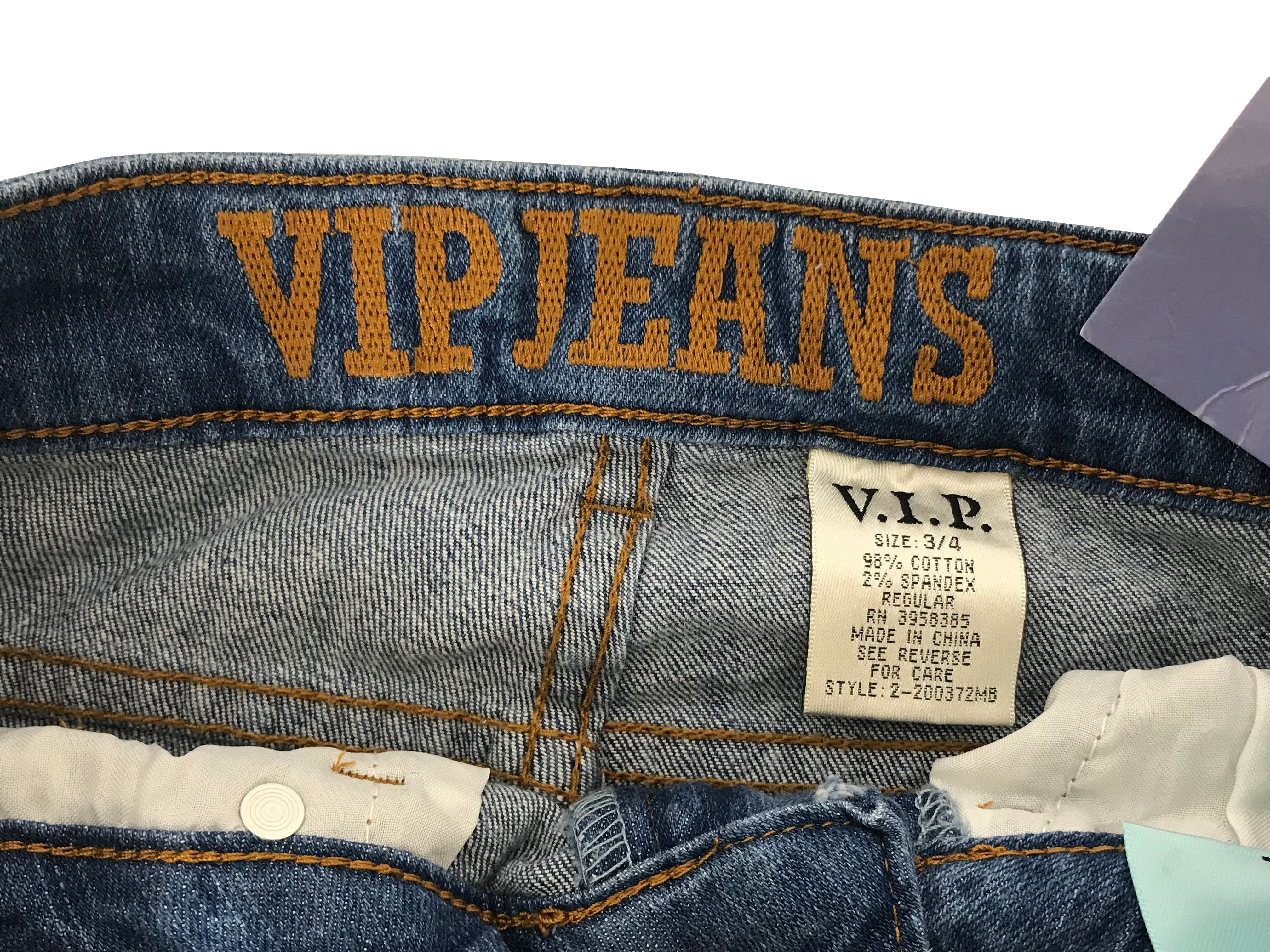 VIP Distressed Skinny Jeans Women's Size 3/4