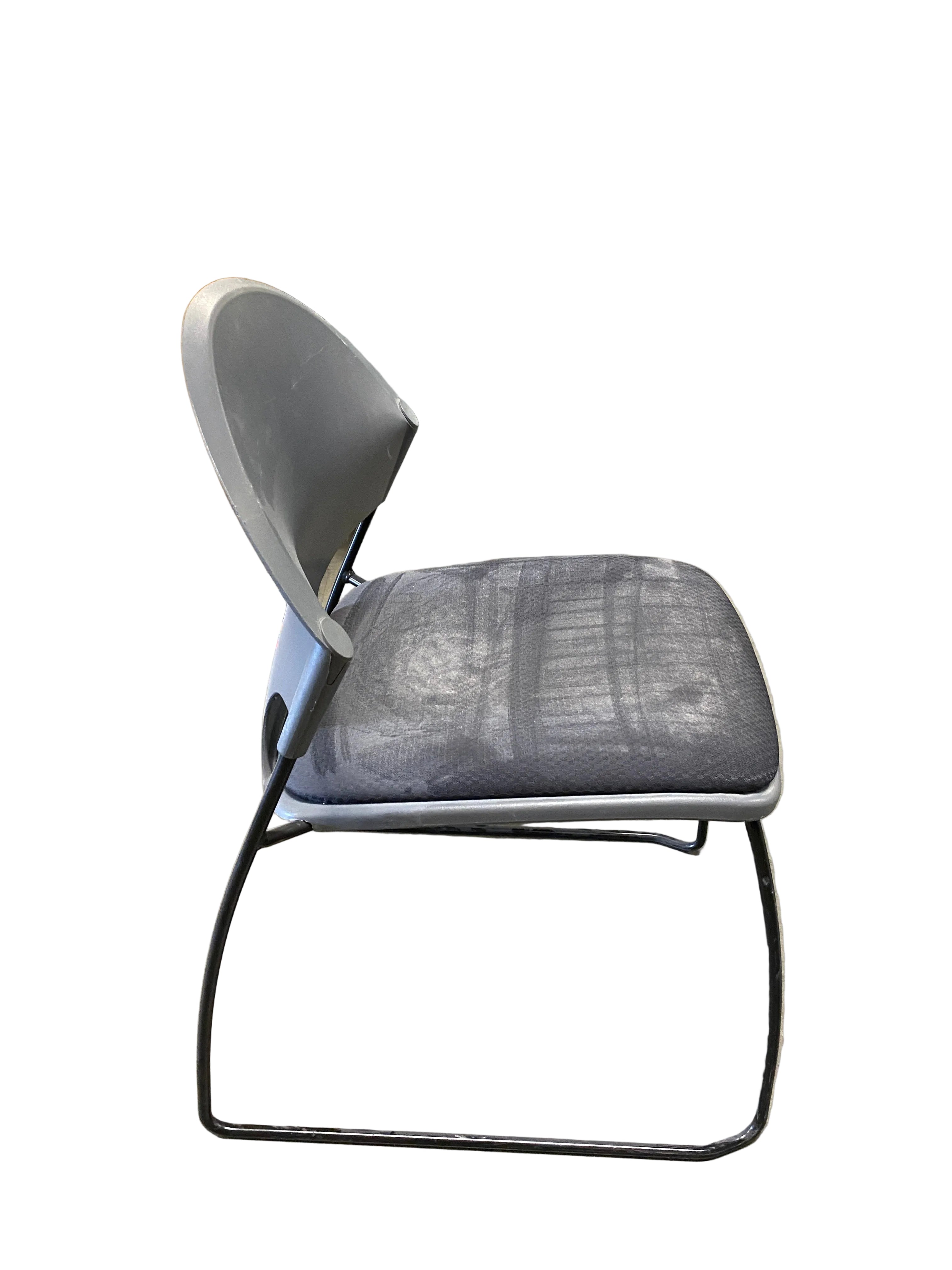 Fixture Furniture #R65000 Black Upholstered Stackable Chairs
