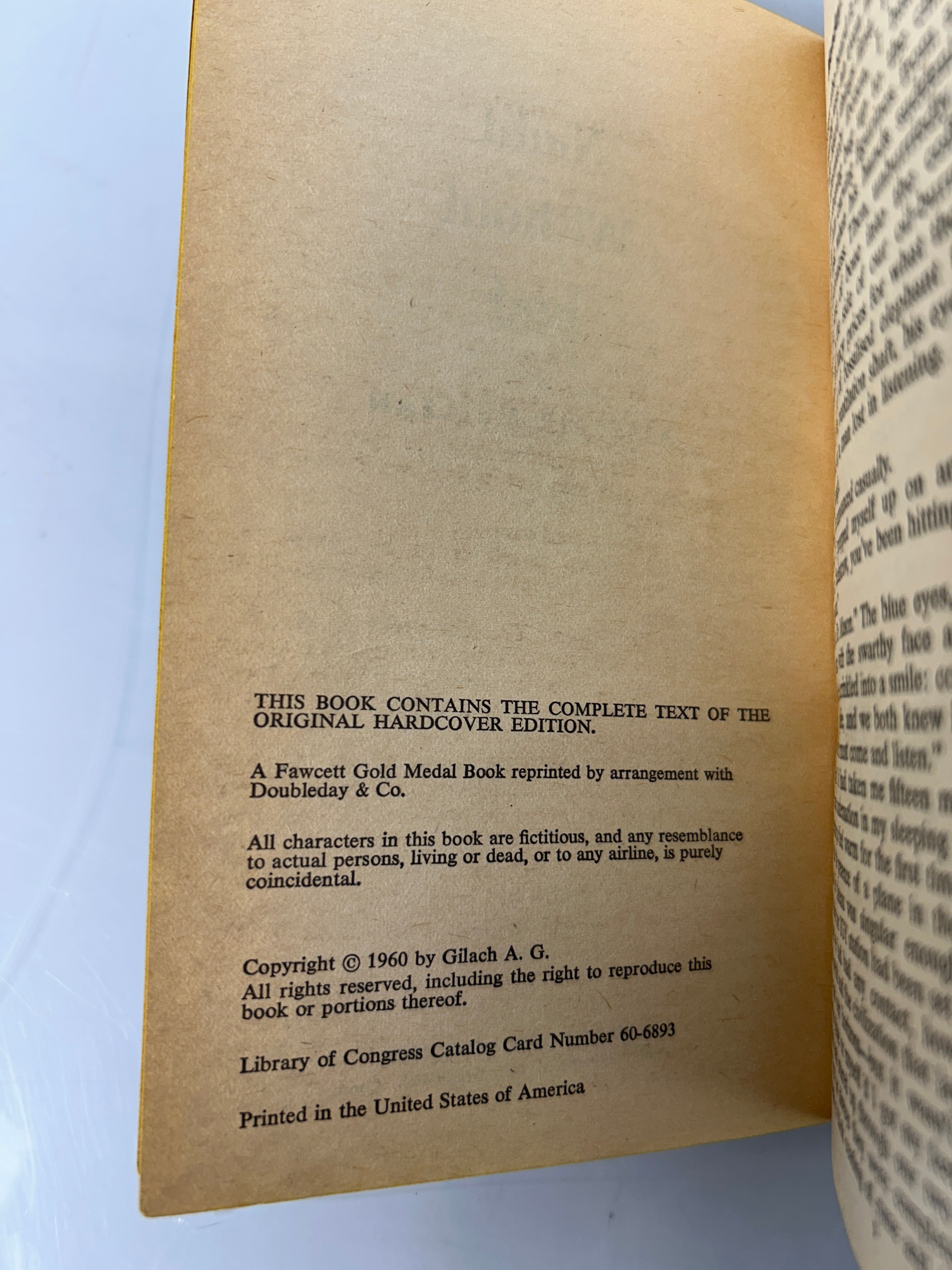 Night Without End by Alistair MacLean 1960 First Paperback Print SC
