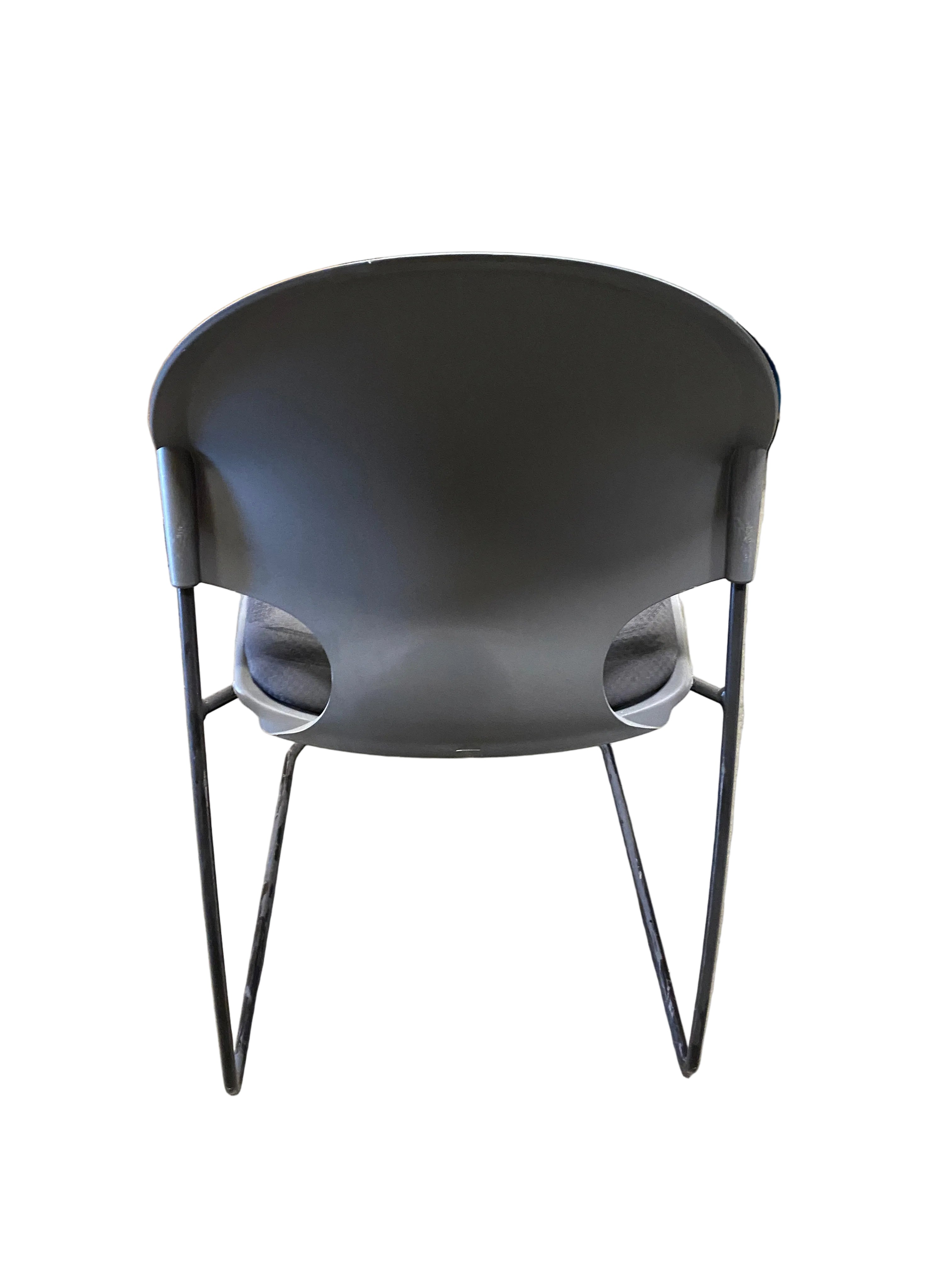 Fixture Furniture #R65000 Black Upholstered Stackable Chairs