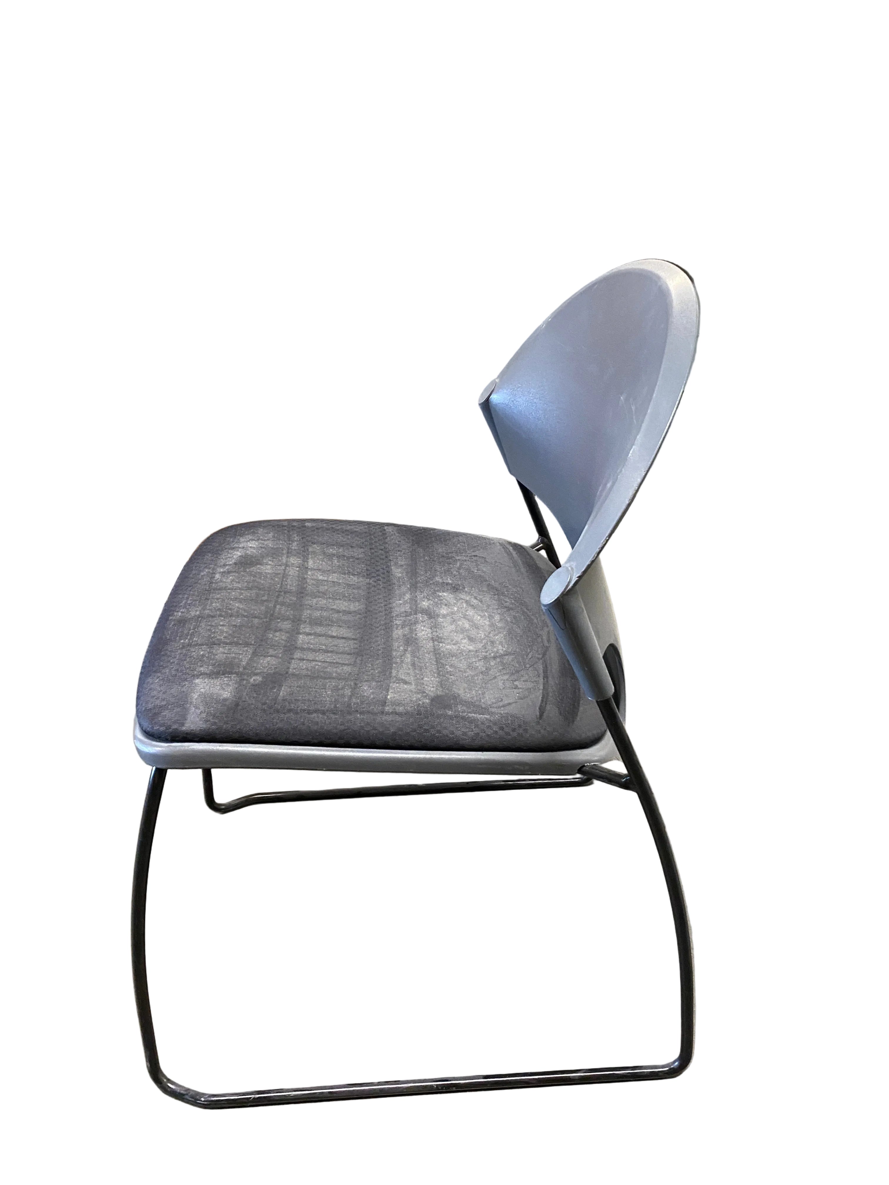 Fixture Furniture #R65000 Black Upholstered Stackable Chairs