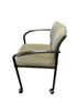 Steelcase Green Upholstery Rolling Stacking Chair