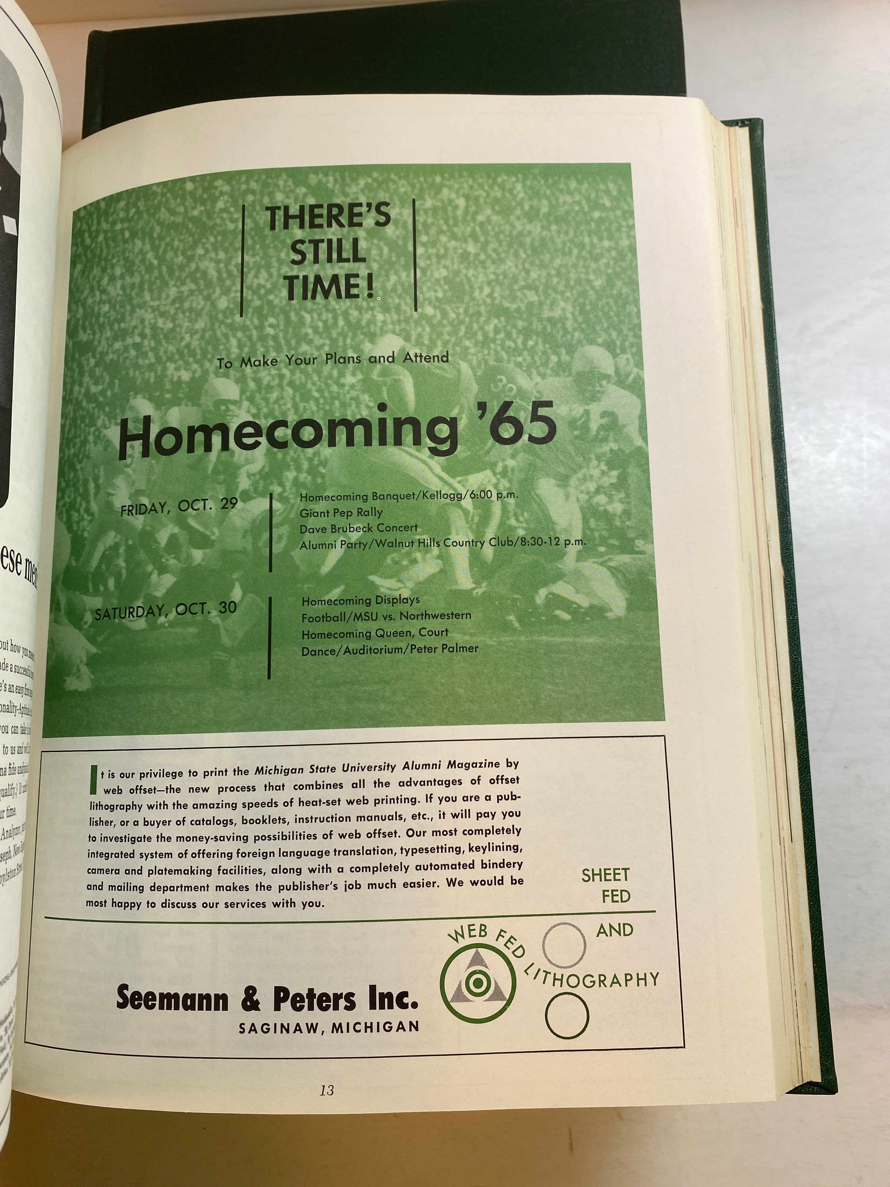 MSU Alumni Magazine Library Bound Complete Years 1965-1970