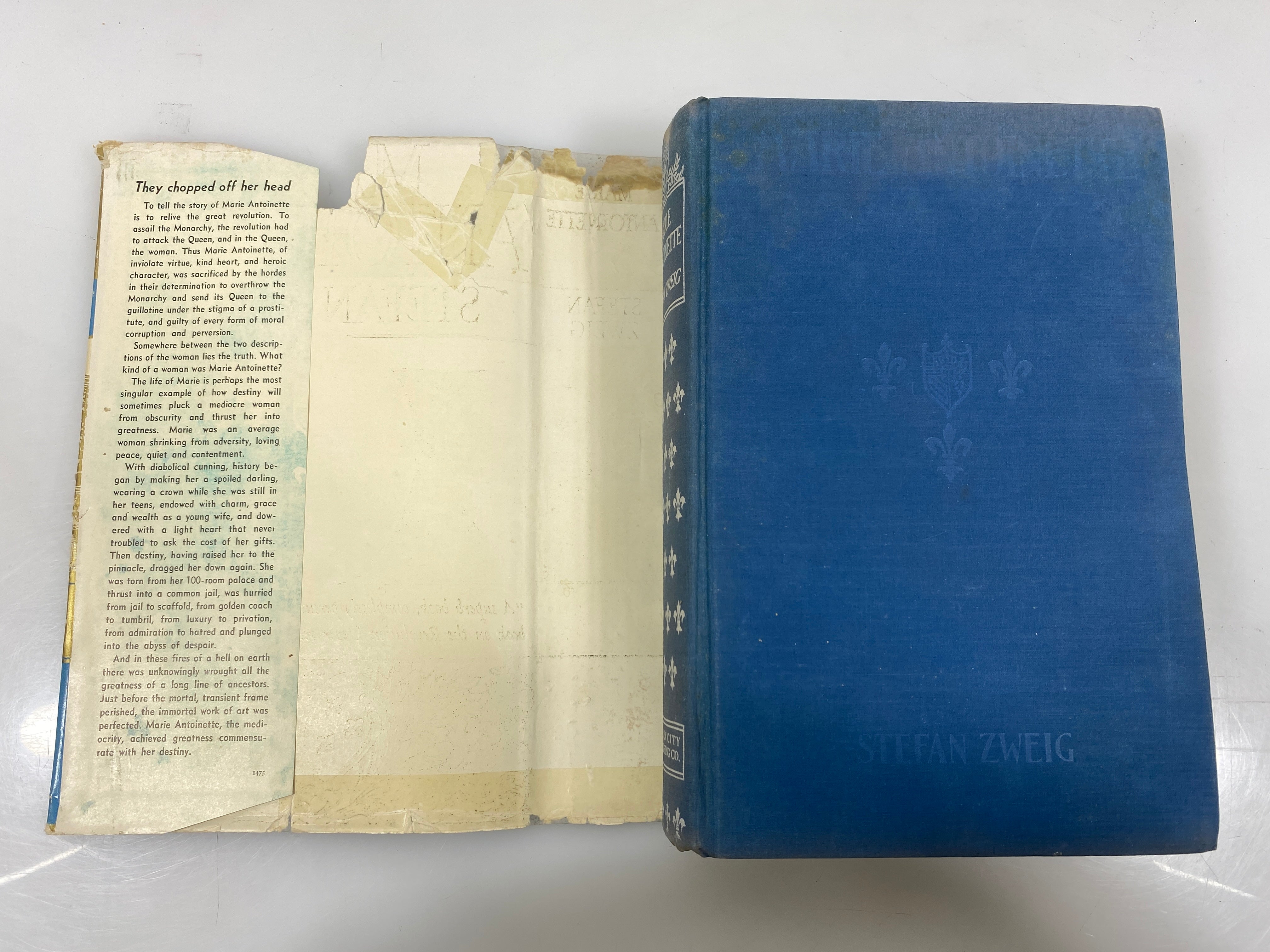 Marie Antoinette by Stefan Zweig Garden City Publishing 1933 HCDJ