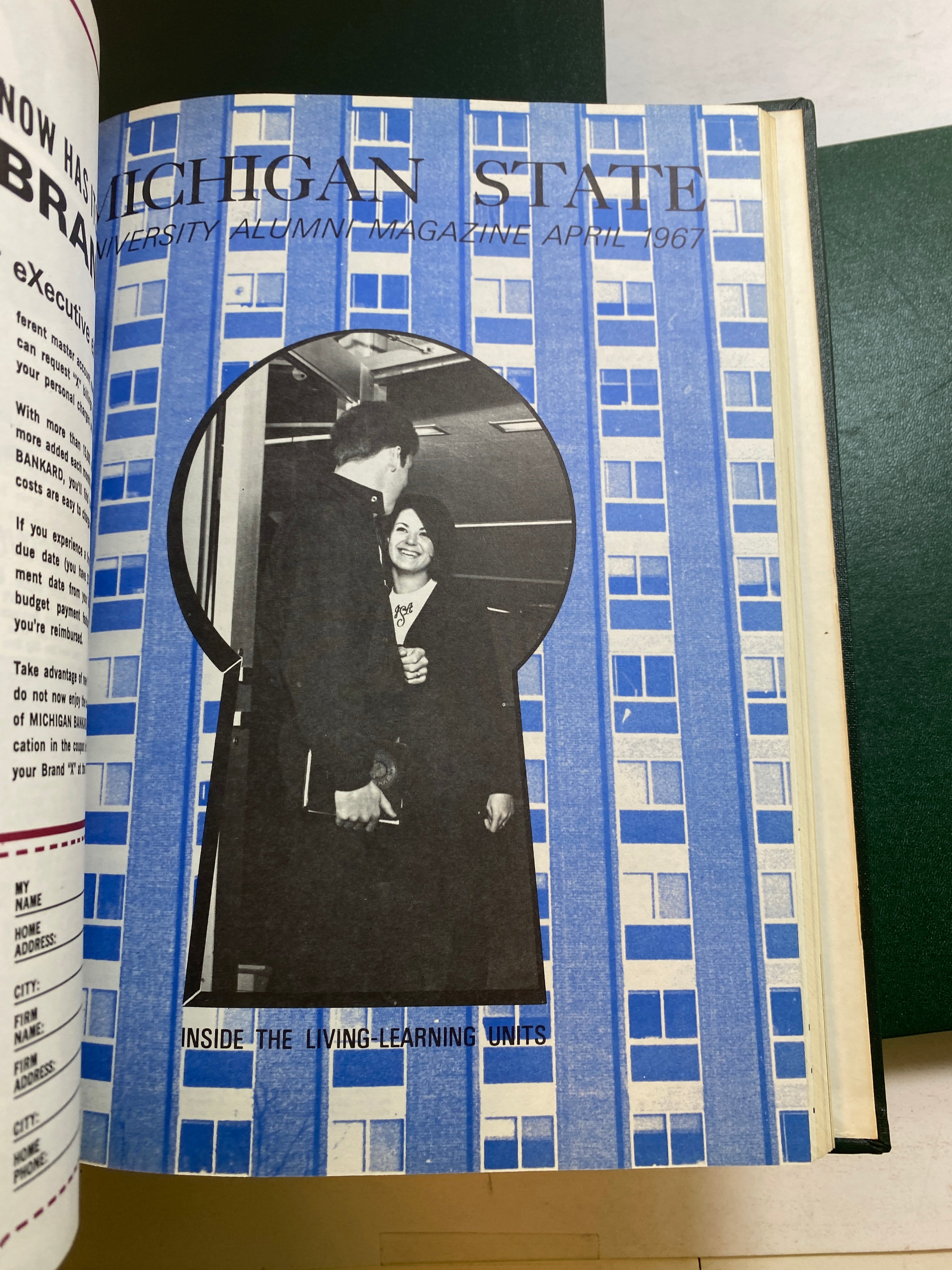 MSU Alumni Magazine Library Bound Complete Years 1965-1970